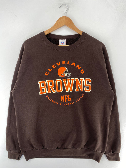 00’ CLEVELAND BRONCOS Size Approx. L NFL Sweat-Shirt / G3881S