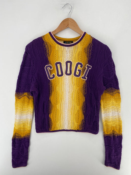 .Vintage COOGI Size Ladies L Cotton Knit Sweater / F8701K