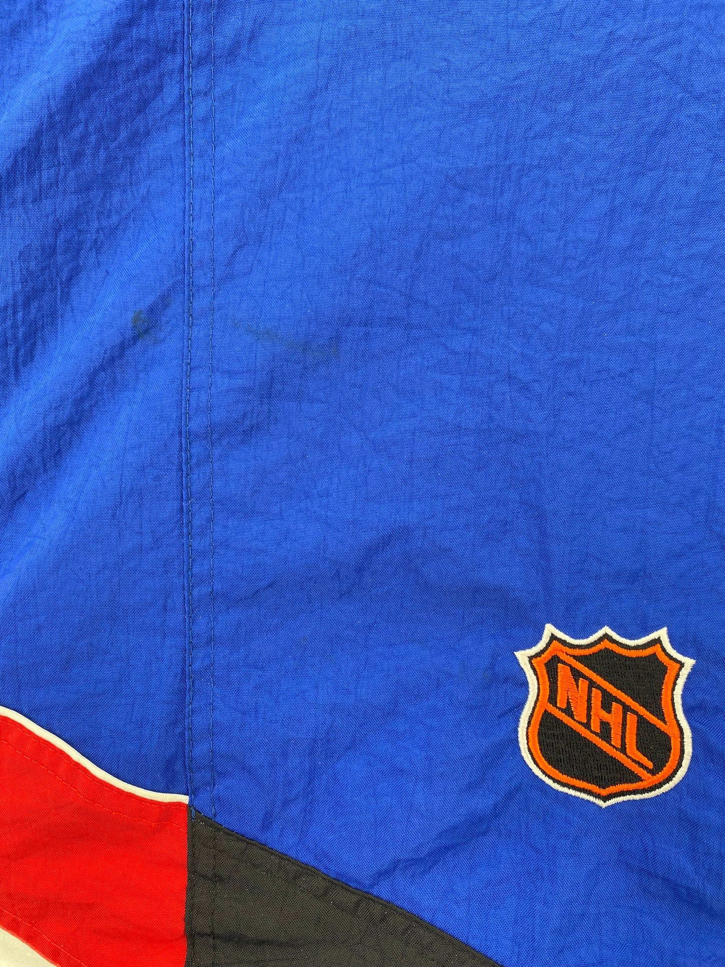 90's STARTER x NEW YORK RANGERS Size M Vintage NHL Padded Nylon Jacket / F8720N