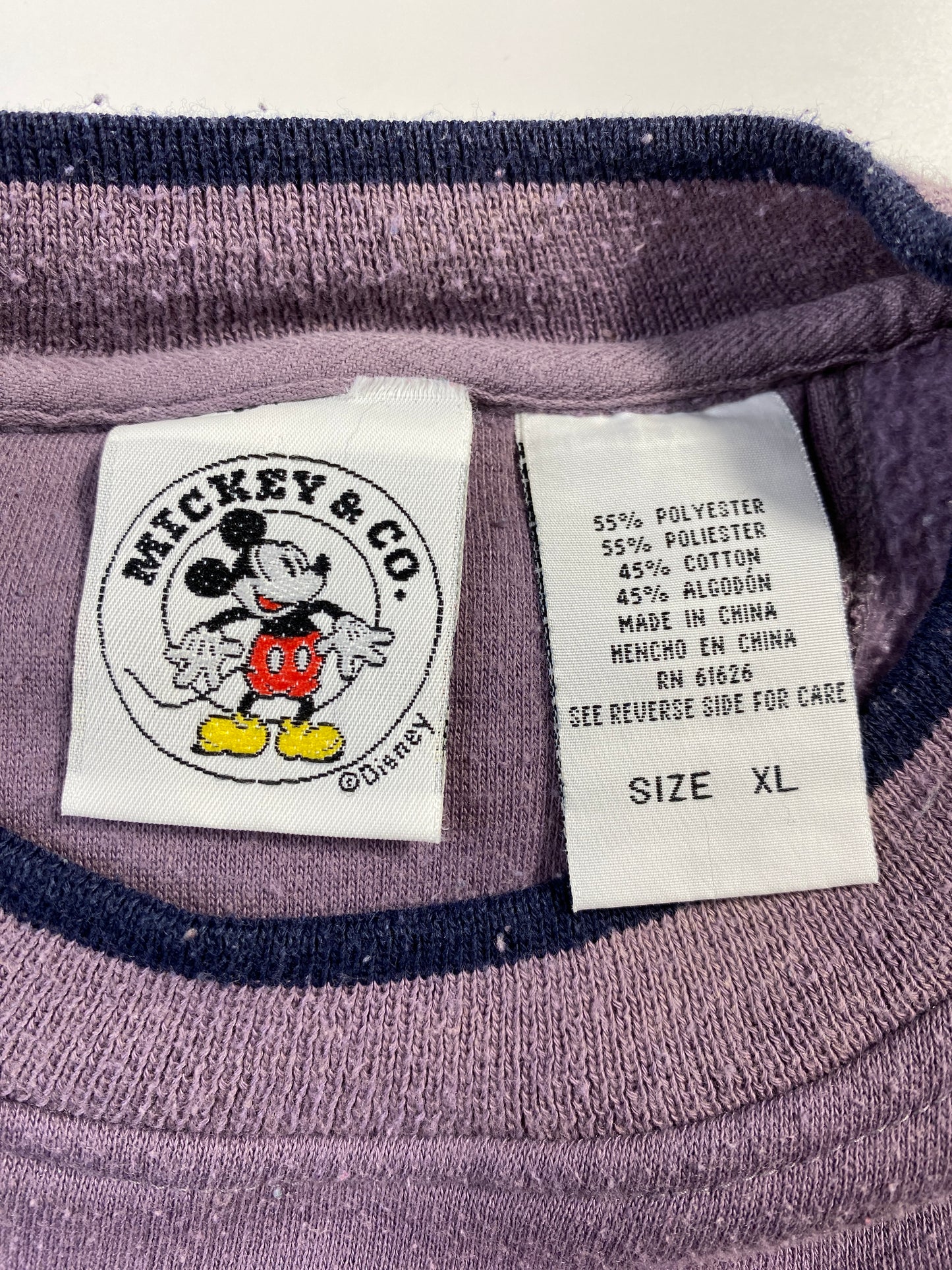 1928 DISNEY MICKEY Size XL Vintage Sweat-shirt / F955S