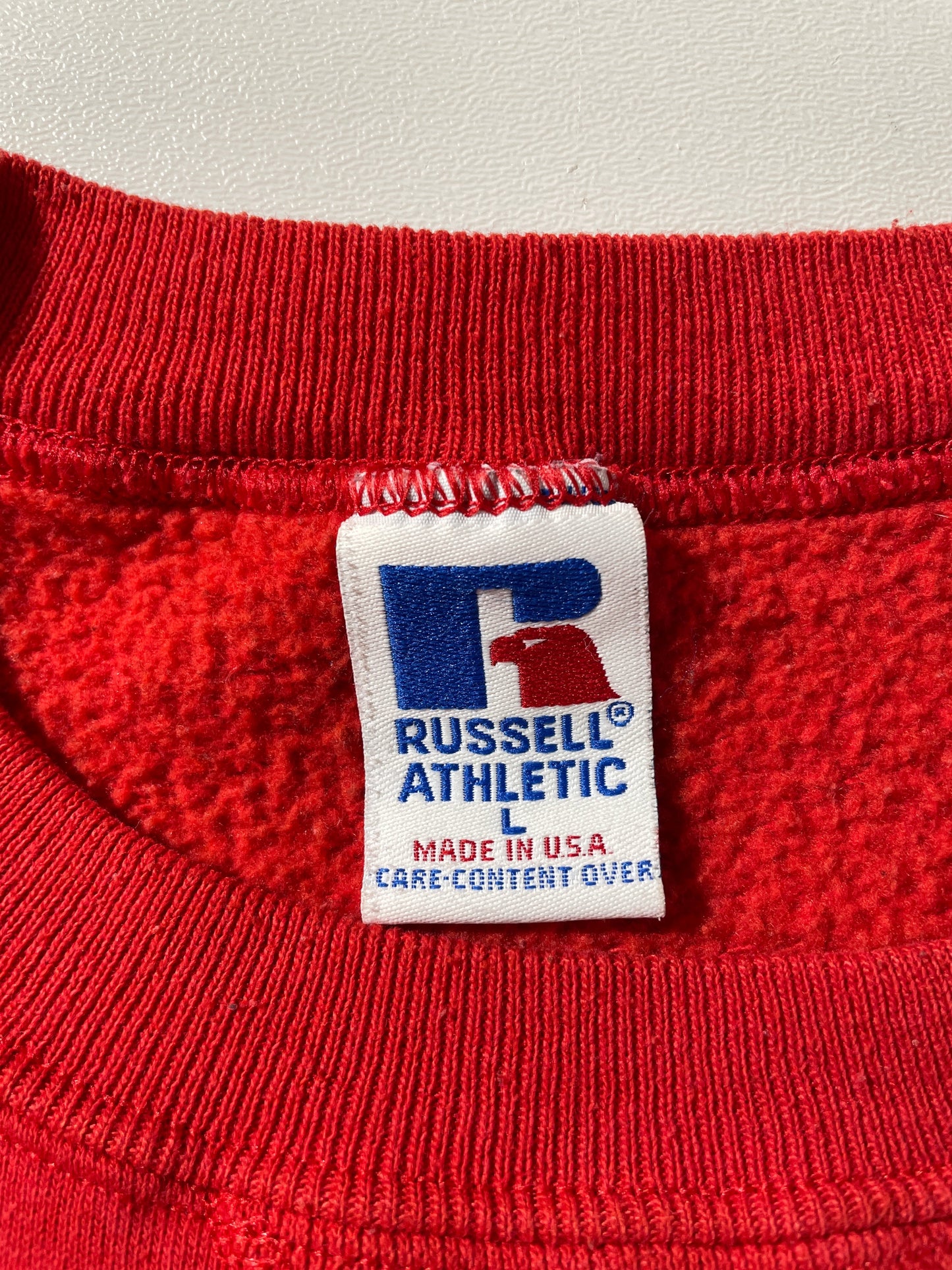 90's RUSSELL x COCA COLA Made in USA Size L Vintage Sweat-shirt / G4379S