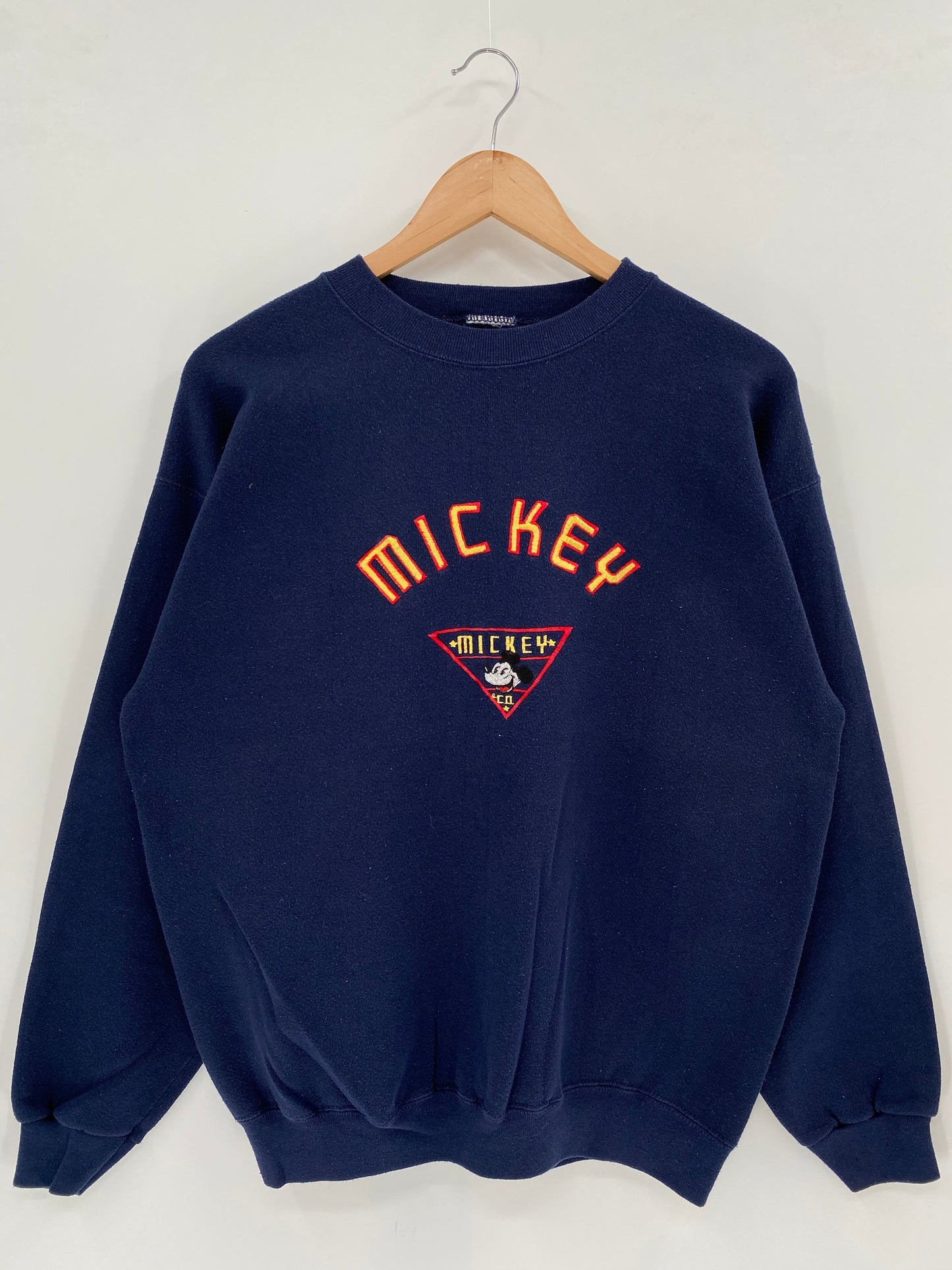 90’s DISNEY MICKEY Size No tag (Approx.L-XL) Vintage Sweat-shirt / F6832S