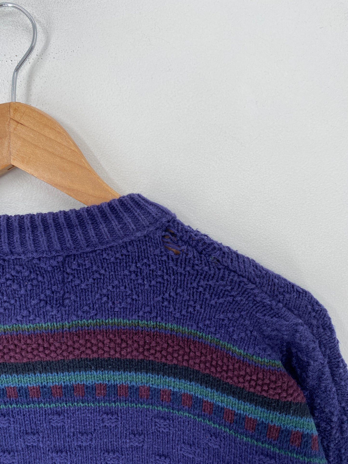 90's OLD GLORY Made in USA Size L Vintage Cotton Knit Sweater / F6669K