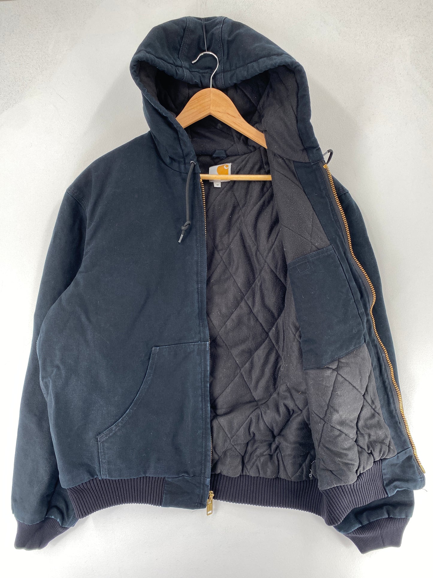 90's CARHARTT Made in USA Size M Vintage Zip-Up Duck Jacket / F4088J