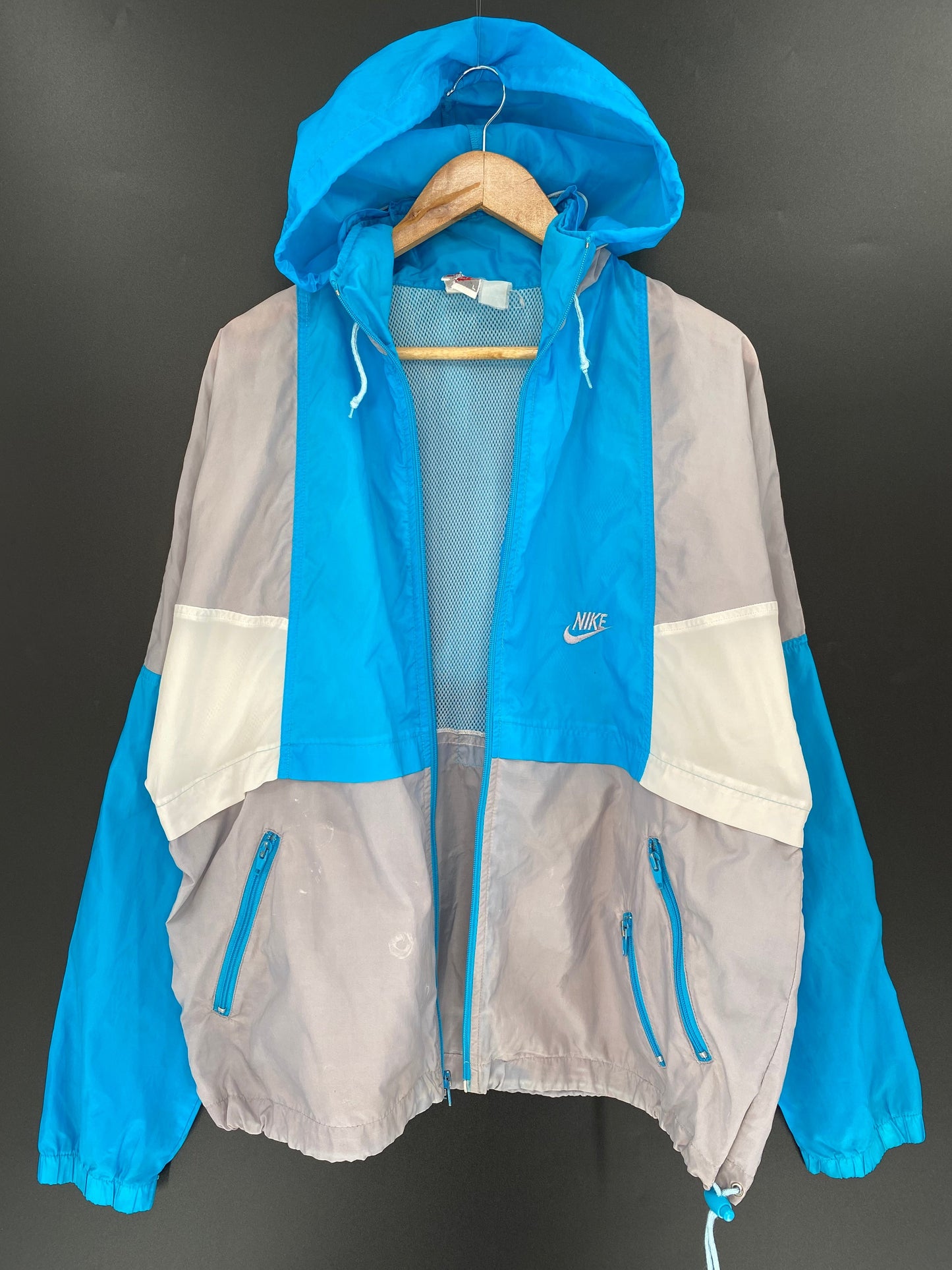 90’s NIKE Silver tag Size L Vintage Nylon Jacket / F6497N
