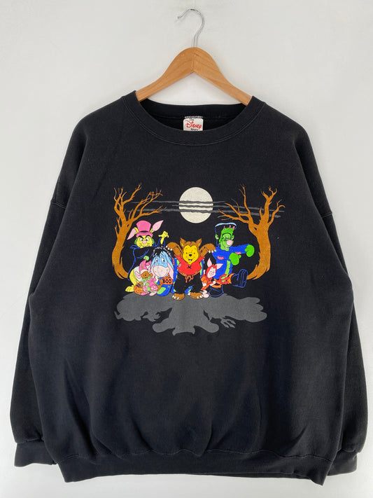 00’ DISNEY POOH HALLOWEEN Size XXXL Sweat-shirt / F3290S