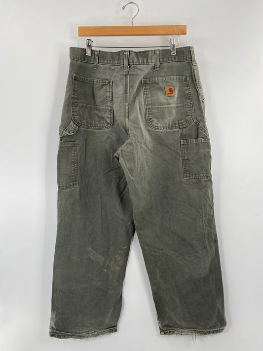Vintage CARHARTT Size W33 x L28 Duck Pants / F7486P