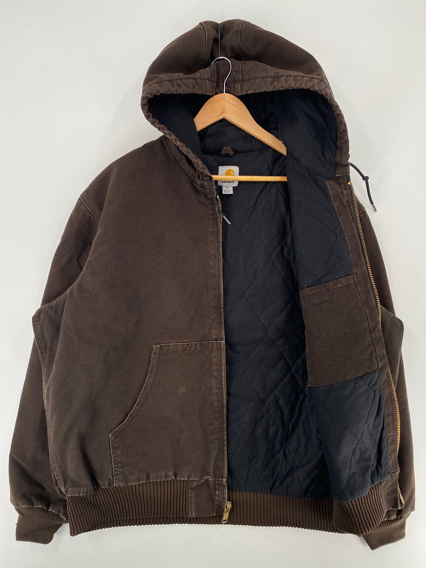 .Vintage CARHARTT Size XL Duck Hoodie Jacket / G59J