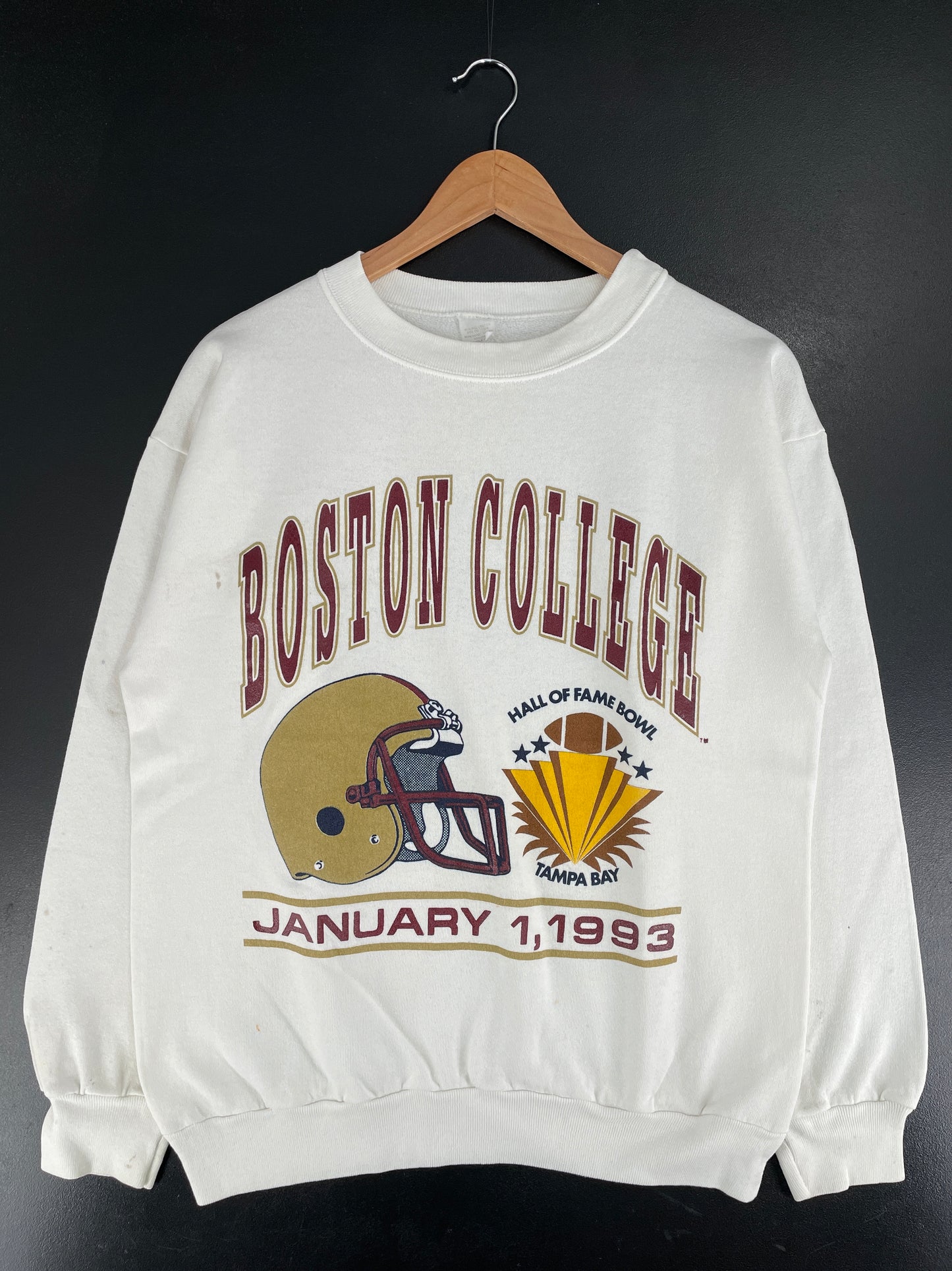 1993 BOSTON TAMPA BAY Size L College Sweat-Shirt / F4842S