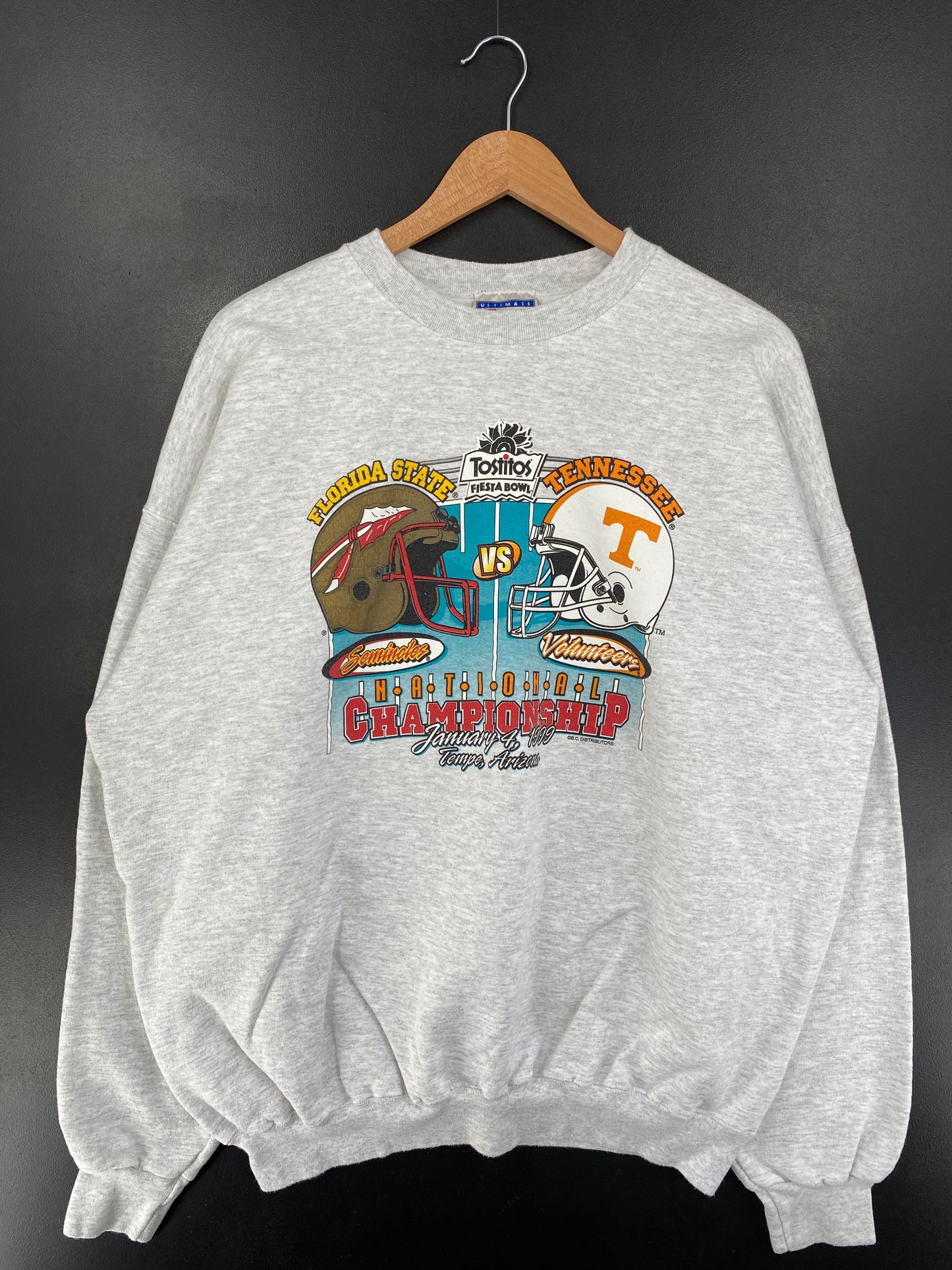 1999 NATIONAL CHAMPIONSHIP Size XL Vintage College Sweat-Shirt / G1797S