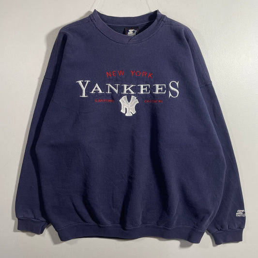 (XL) 90’s STARTER X NEW YORK YANKEES Vintage MLB Sweatshirt / A1179S
