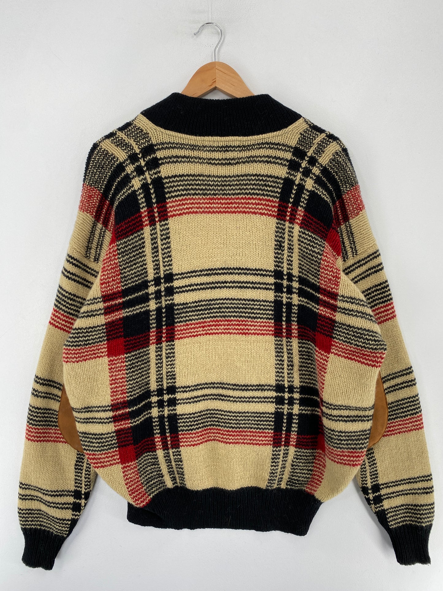 90’s POLO RALPH LAUREN Size XL Cotton Zip-Up Wool Knitwear / F8960K