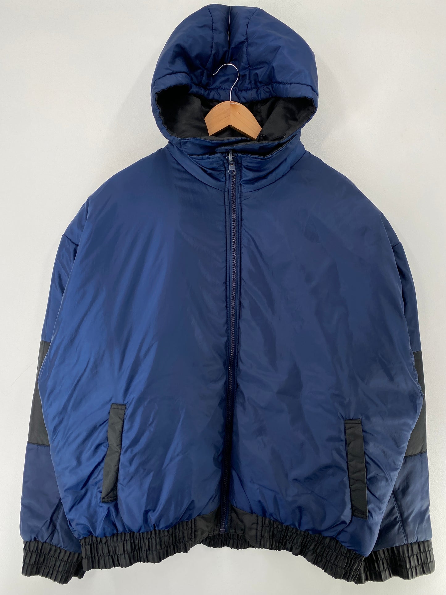 90’s PRO PLAYER x BUDWEISER Size XL Reversible Padded Nylon Jacket / F8175N