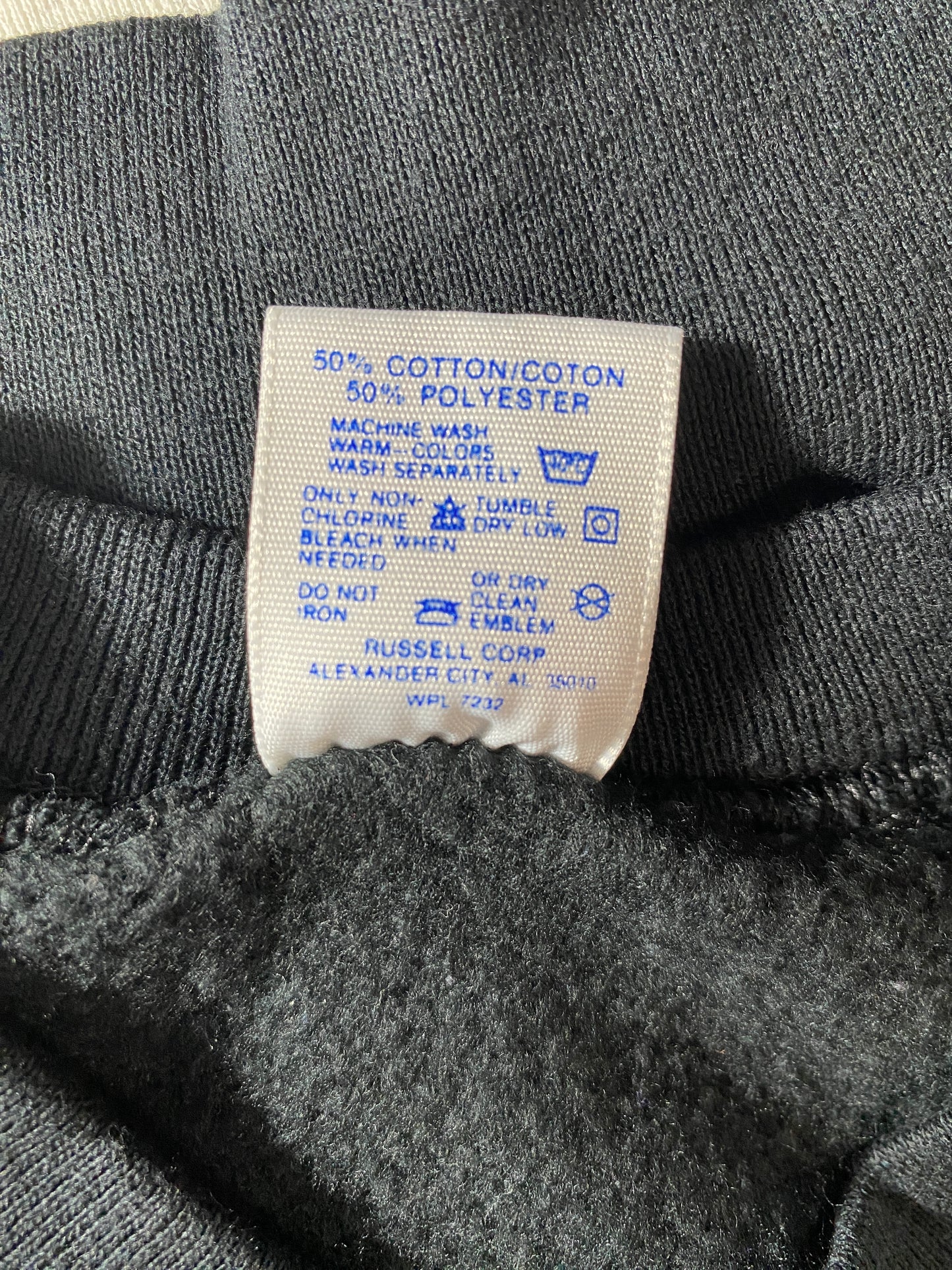 90's PLAIN BLACK Made in USA Size XL Vintage Sweat-shirt / F3960S