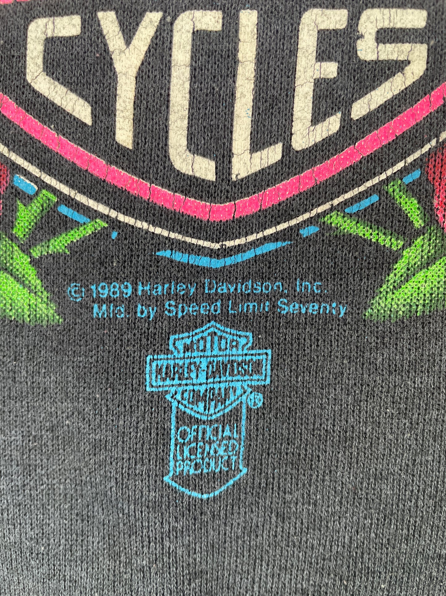 1989 HARLEY DAVIDSON Made in USA Size L Vintage Sweat-shirt / F3624S