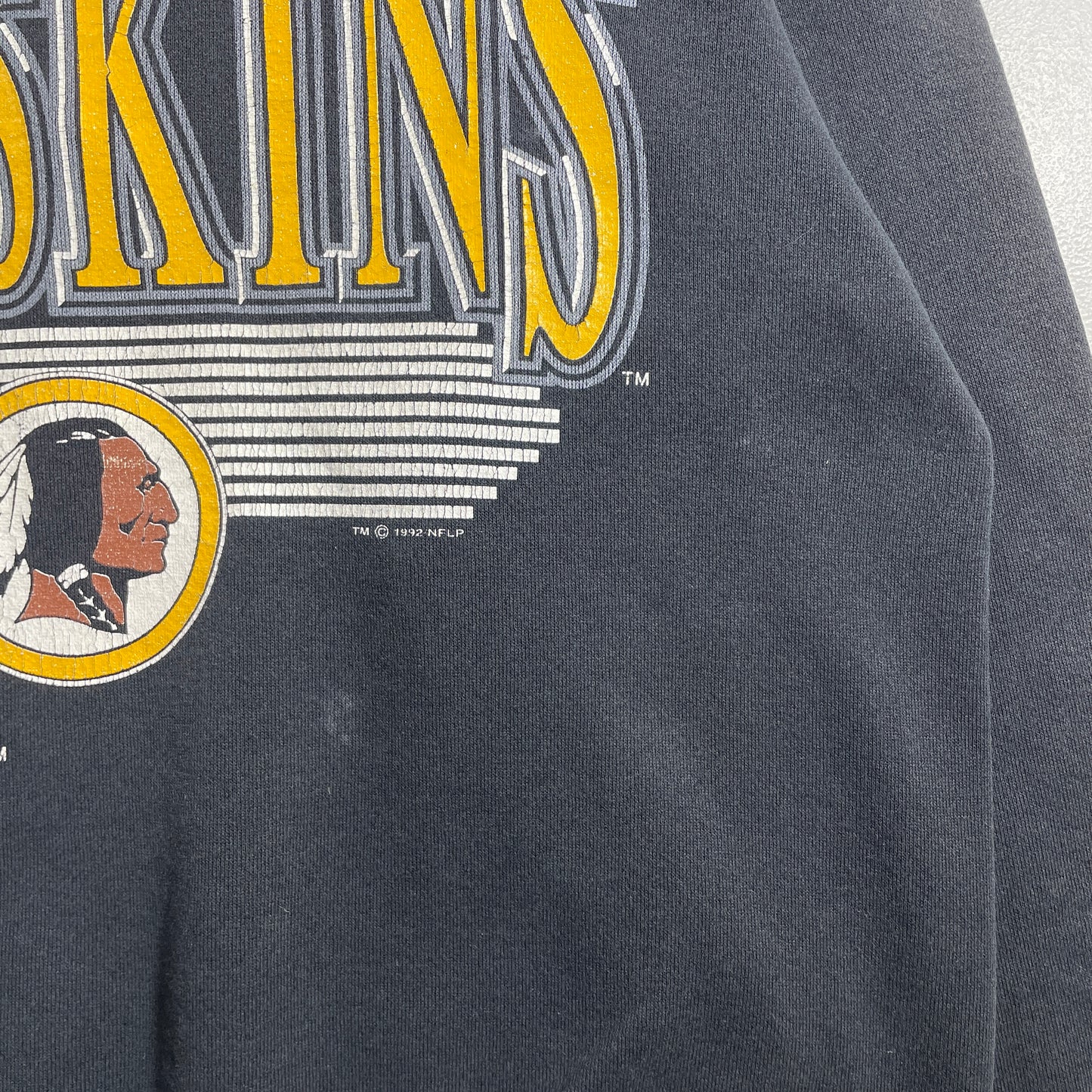 (L) 1992 RED SKINS Vintage NFL Sweatshirt / A1173S