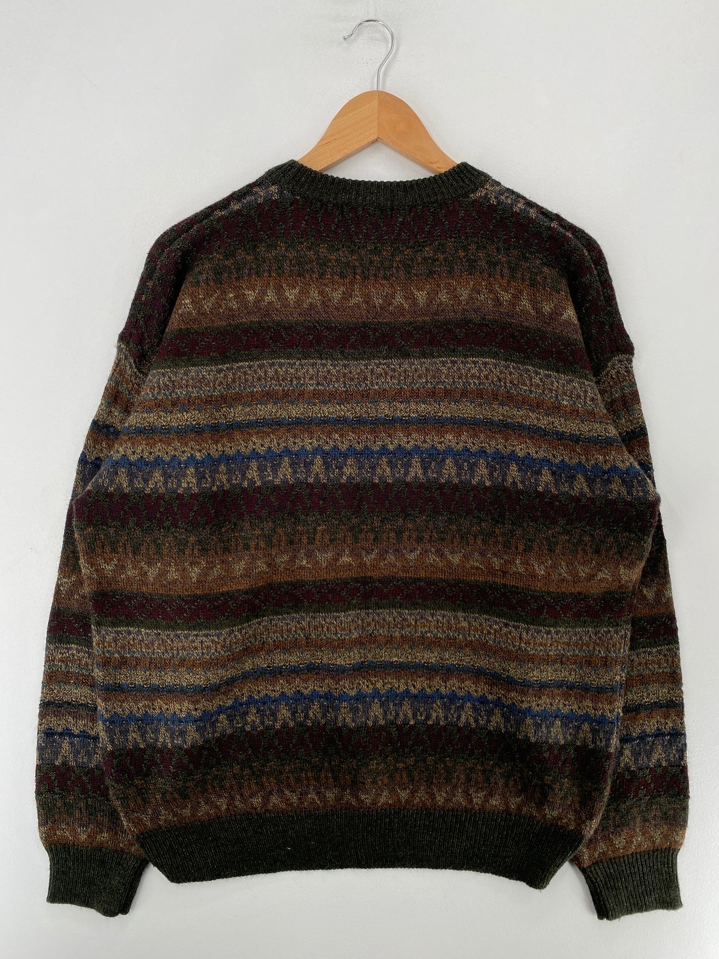 Vintage MODERN ELEMENTS  Size L Acrylic Knit Sweater / F8831K