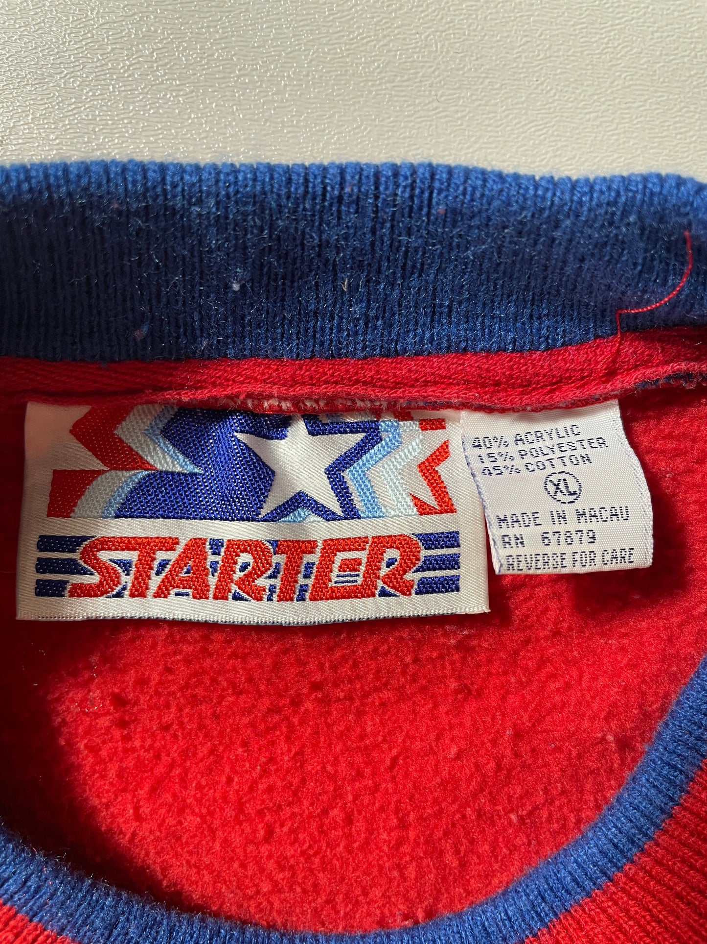 Early 90’s STARTER x NEW ENGLAND PATRIOTS Size XL NFL Sweat-shirt / F7268S