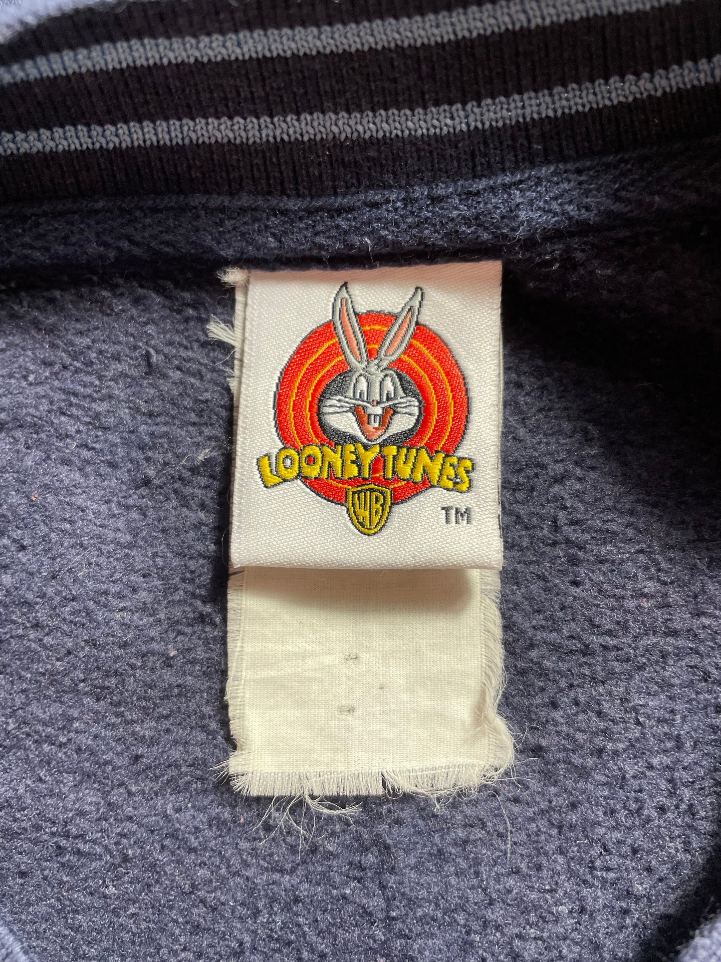 .2001 LOONEY TUNES TWEETY Size No Tag (Approx.XL) Vintage Sweat-shirt / E7207S