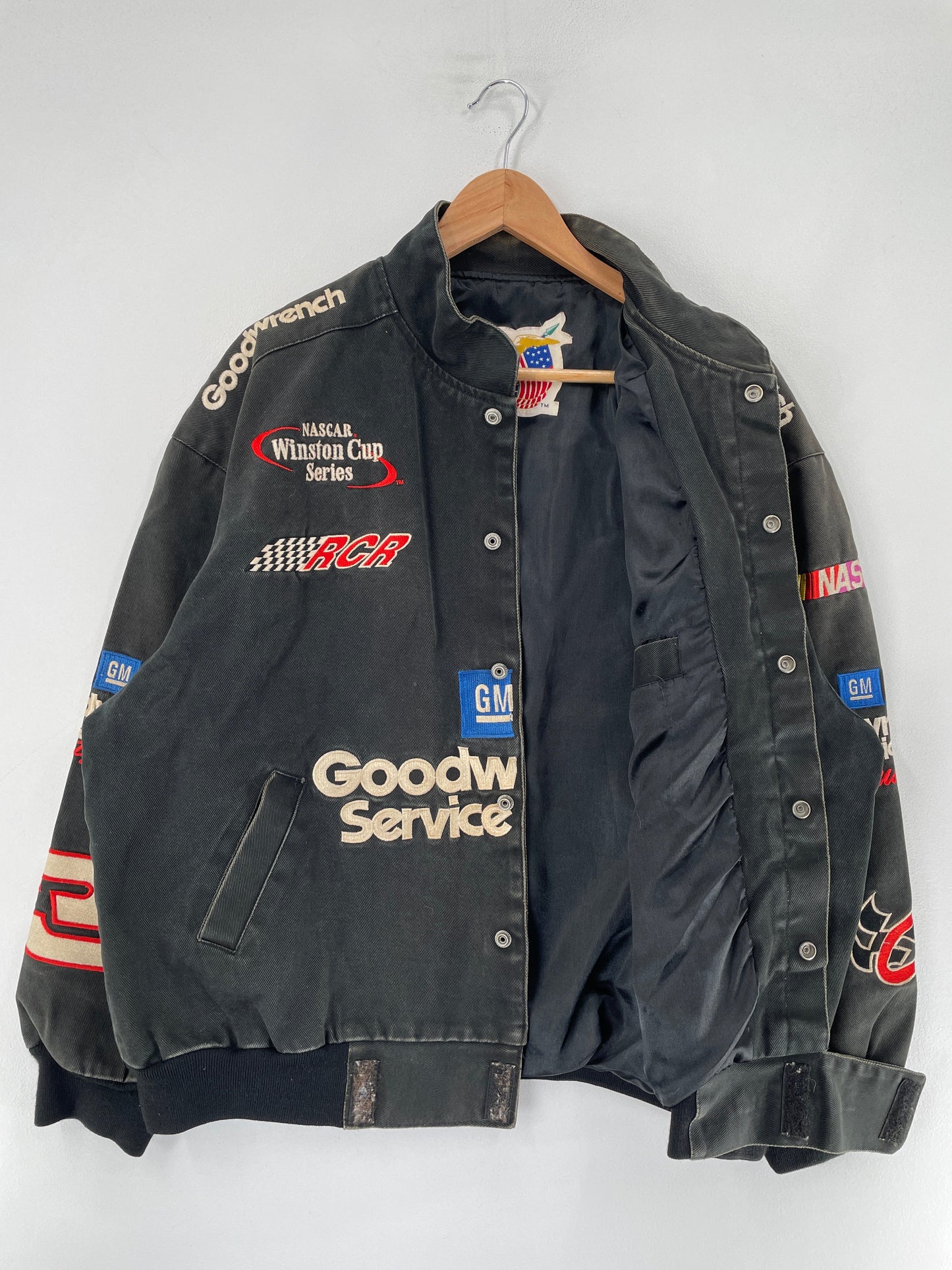 .Vintage GOOD WRENCH SERVICE Size Approx. XL Racing Jacket/ F7193J