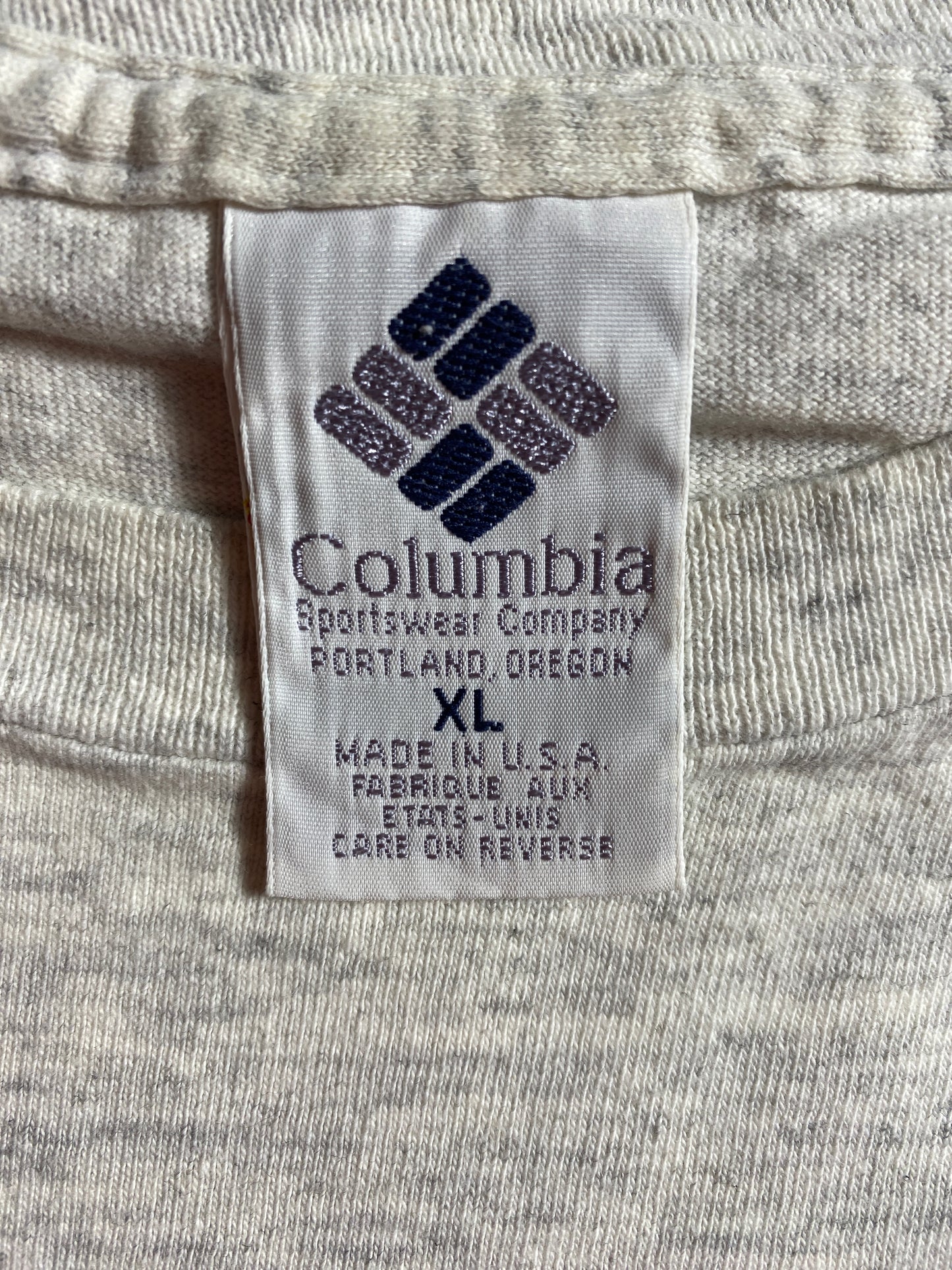 90's COLUMBIA FISHING Made in USA Size XL Vintage T-Shirt / F9995T