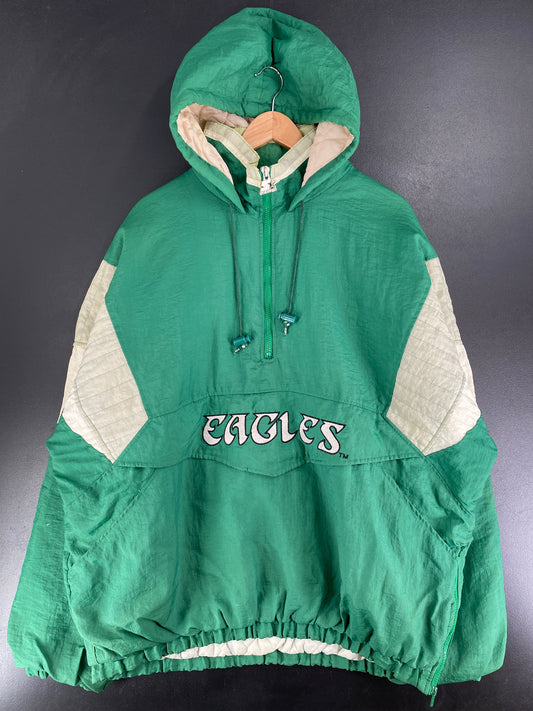 90’s STARTER x PHILADELPHIA EAGLES Size XXL NFL Padded Nylon Jacket / F6061N