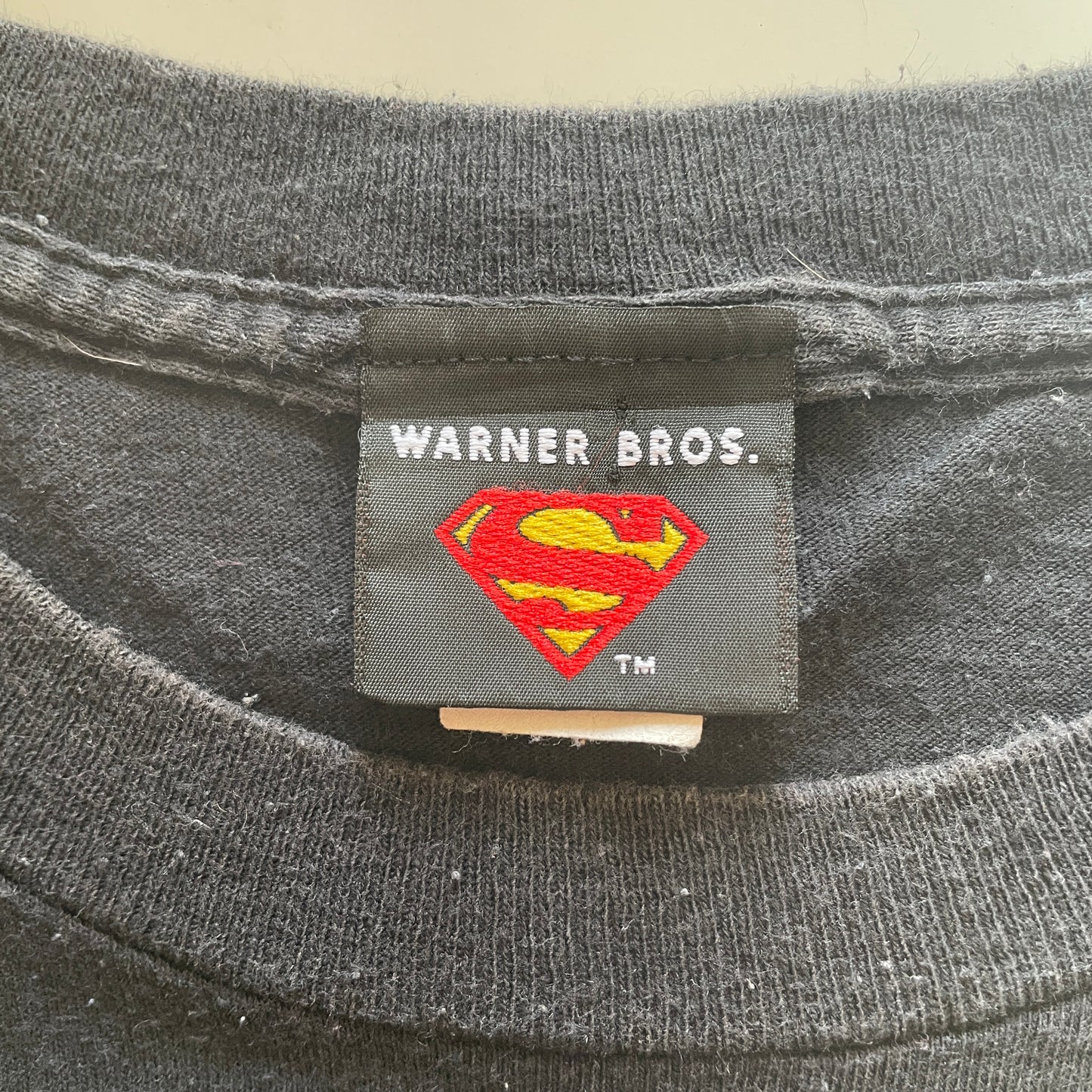 (XXL) 2002 SUPERMAN FLAME LOGO MARVEL T-Shirt / A0512T