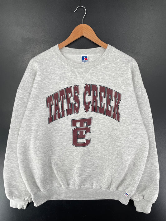 90’s RUSSELL x TATES CREEK Made in USA Size XL Vintage College Sweat-Shirt / G4148S