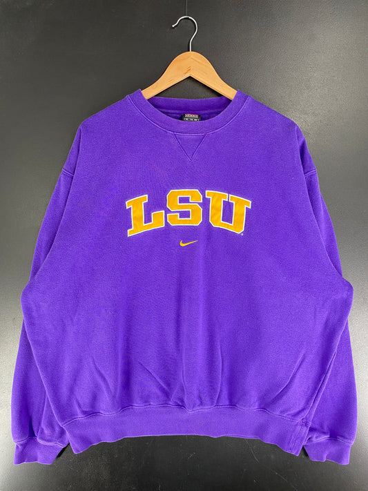 00' NIKE x LSU Size XL Vintage College Sweat-Shirt / F6778S