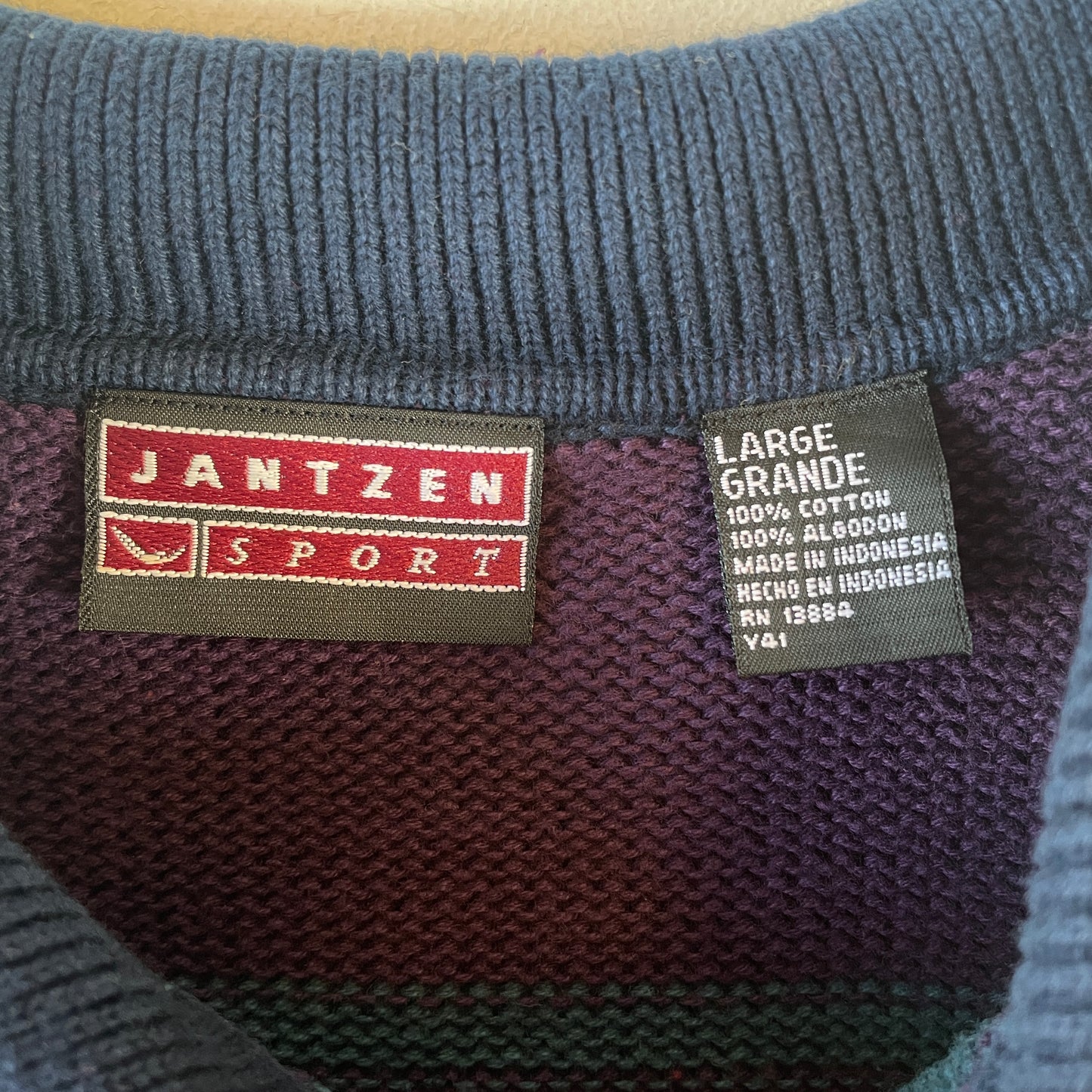(L) 90's JANTZEN Vintage Knitwear / A0039K