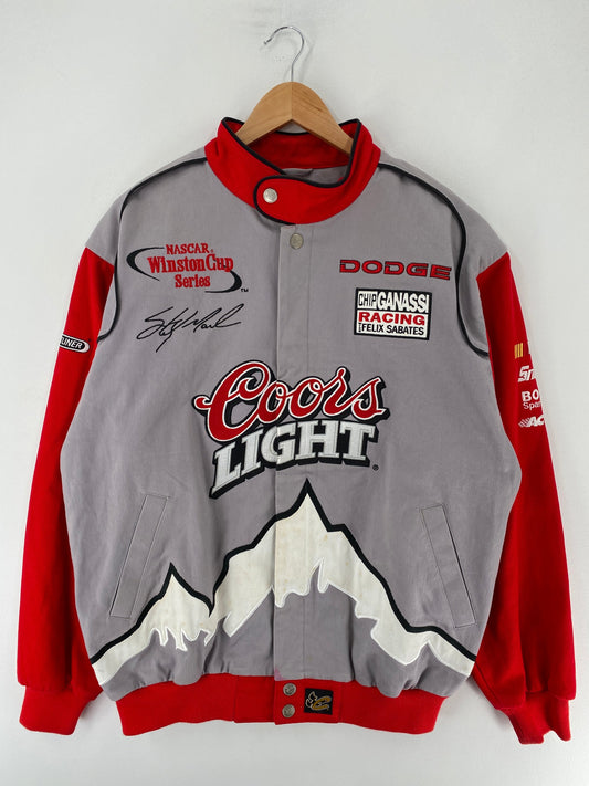 .Vintage NASCAR COOLS LIGHT Size M Racing Jacket / F7191J