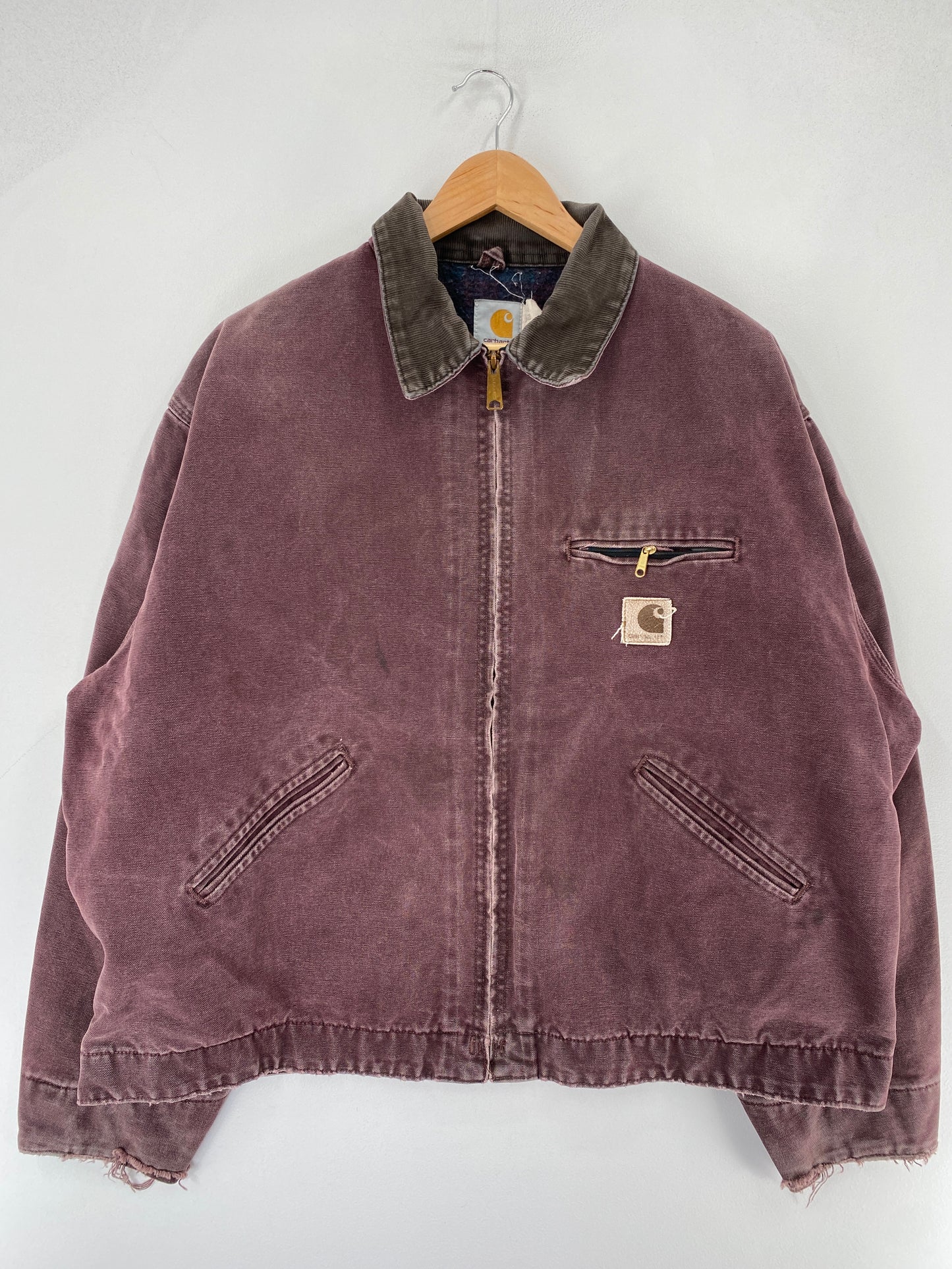 90's CARHARTT Made in USA Size XXL Vintage Zip-Up Duck Jacket / F4099J