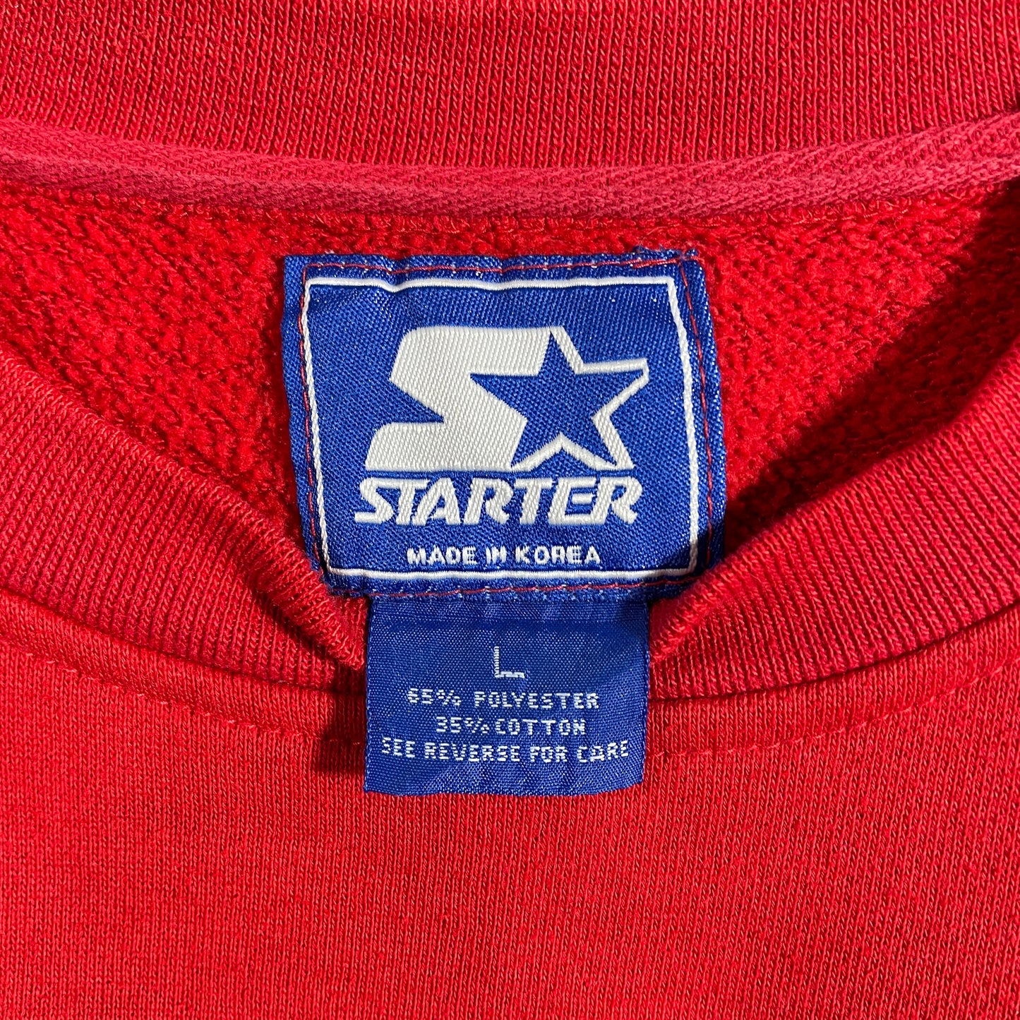 (L) 90's STARTER X INDIANA Vintage College Sweatshirt / A1129S