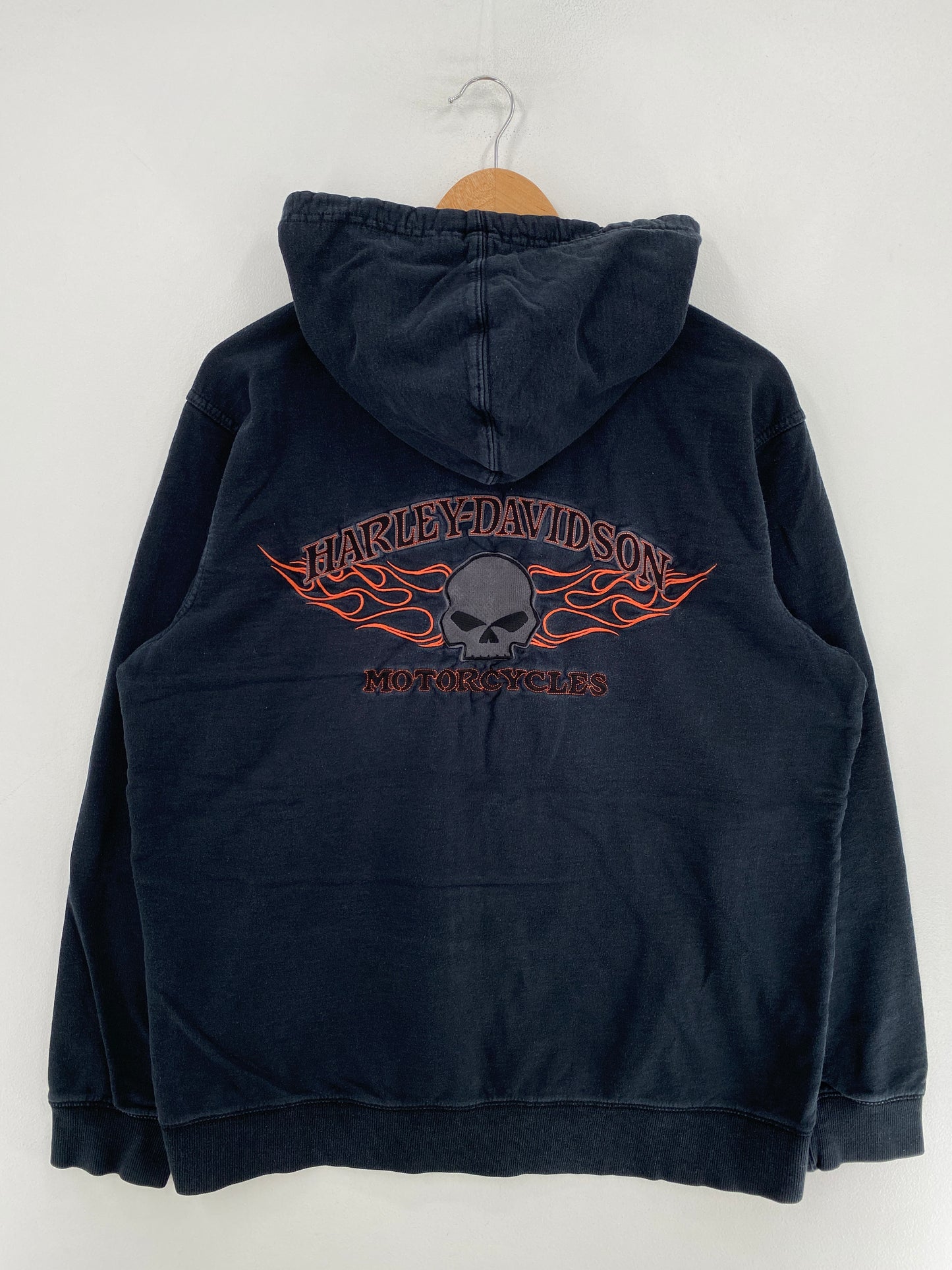 Vintage HARLEY DAVIDSON Size L Hoodie Sweat-Shirt / G1628S