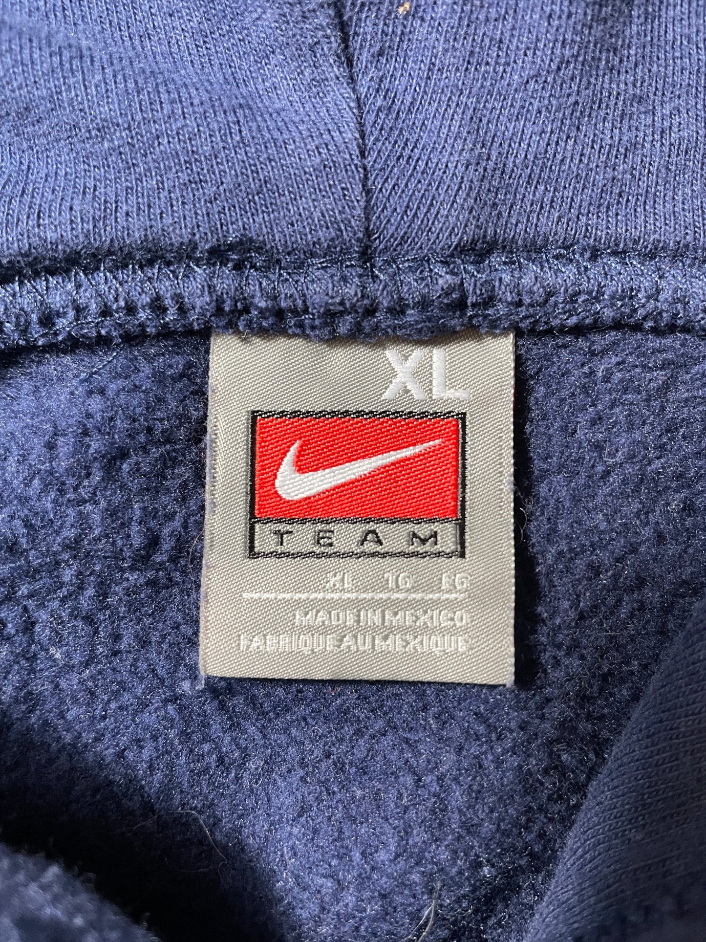 00' NIKE x CONNECTICUT Size XL College Vintage Hoodie Sweat-Shirt / F4368S