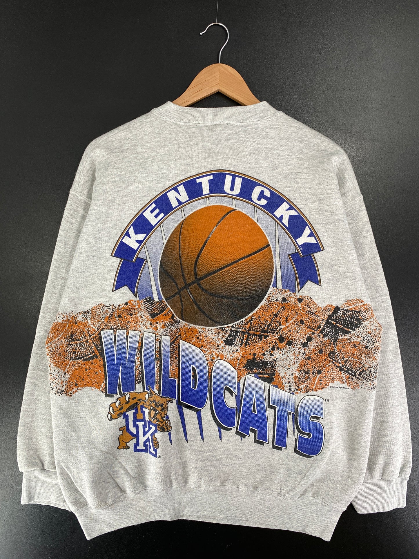 90's UK WILDCATS Made in USA Size XL Vintage College Sweat-Shirt / G3908S