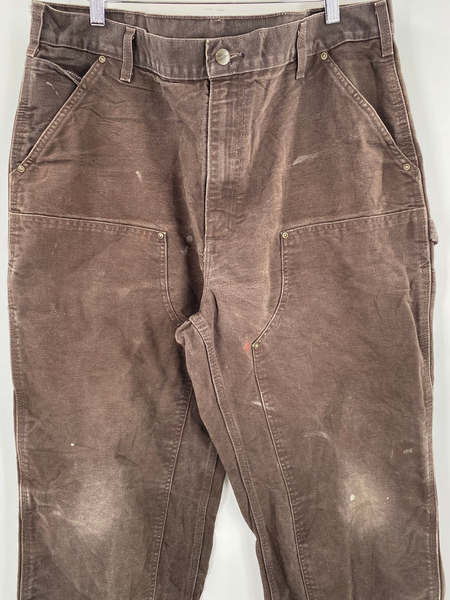 .Vintage CARHARTT Size W37 x L31.5 Double Knee Duck Pants / F7501P