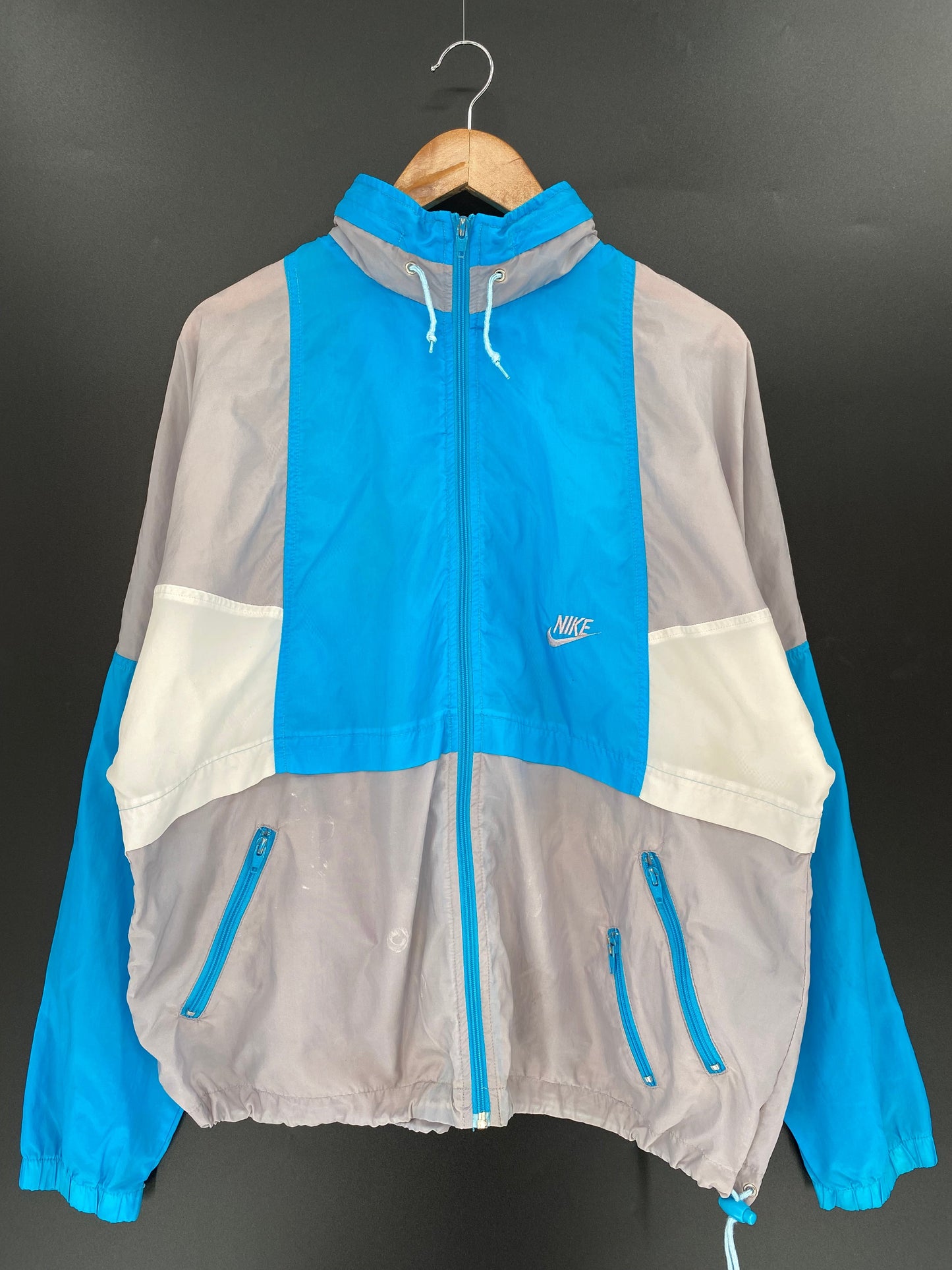 90’s NIKE Silver tag Size L Vintage Nylon Jacket / F6497N