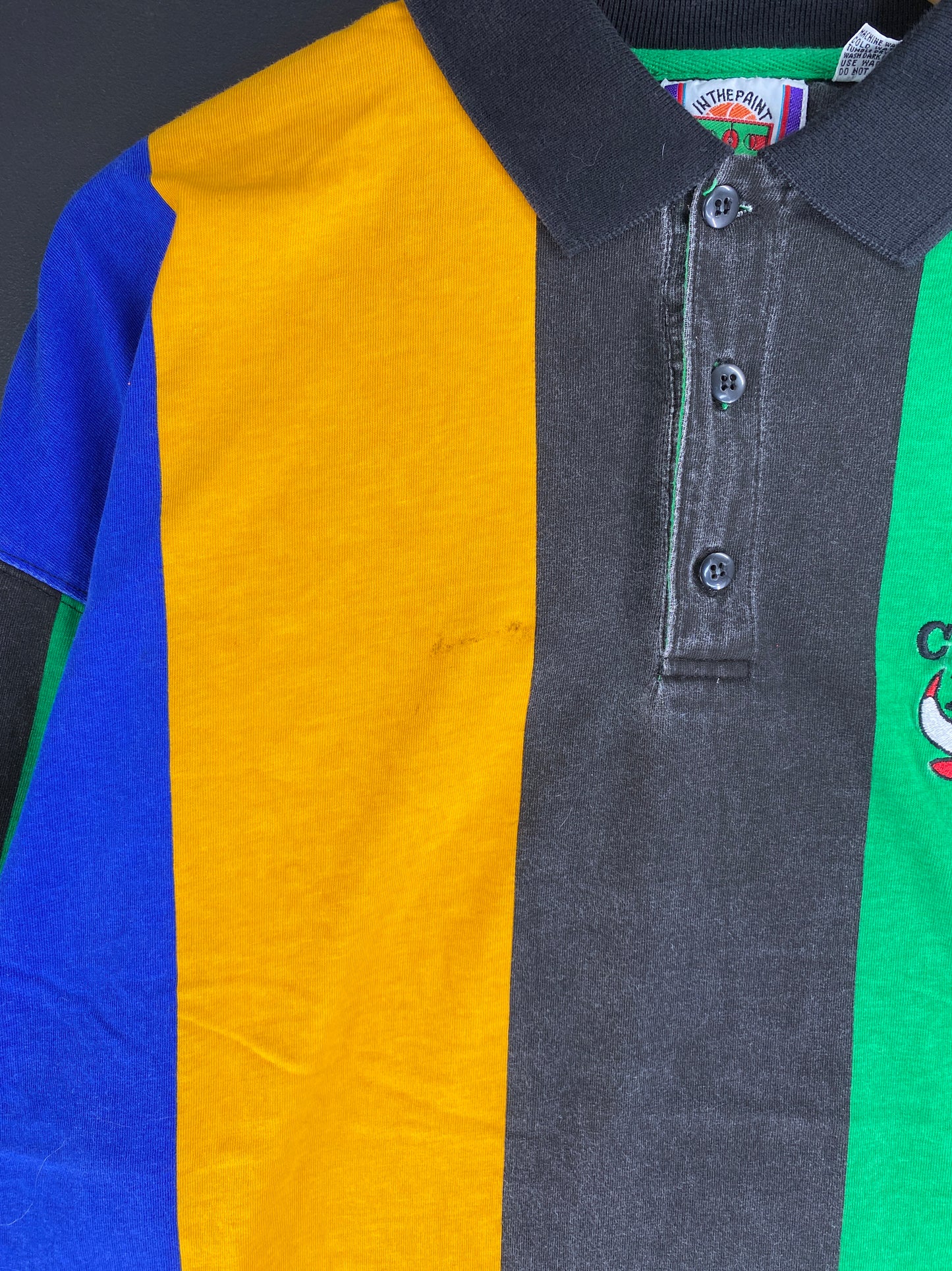 90's CHICAGO BULLS Size L Vintage NBA Rugby-Shirt / F8476R