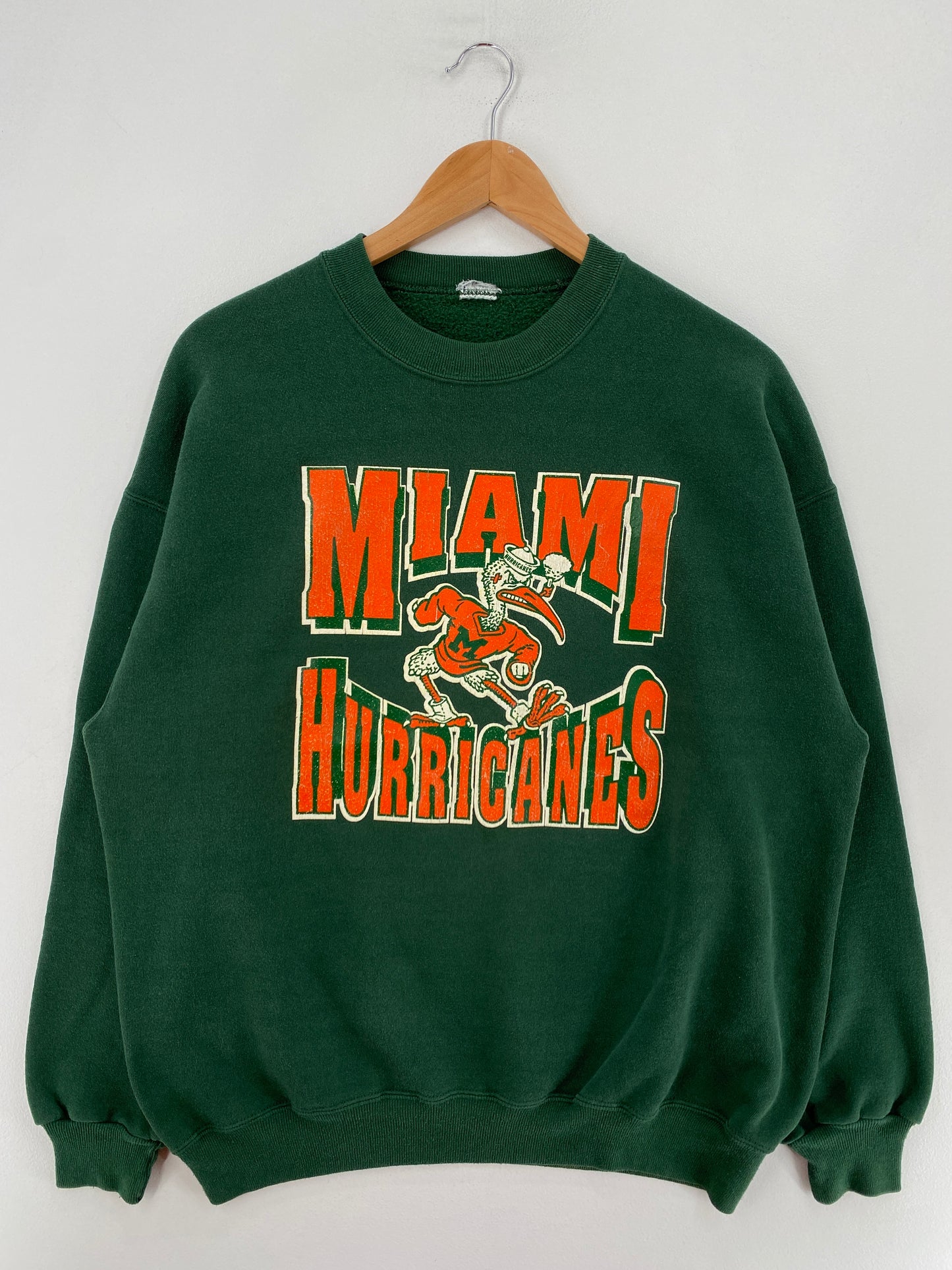 Vintage MIAMI HURRICANES Size No tag (Approx. L) College Sweat-Shirts / F9188S