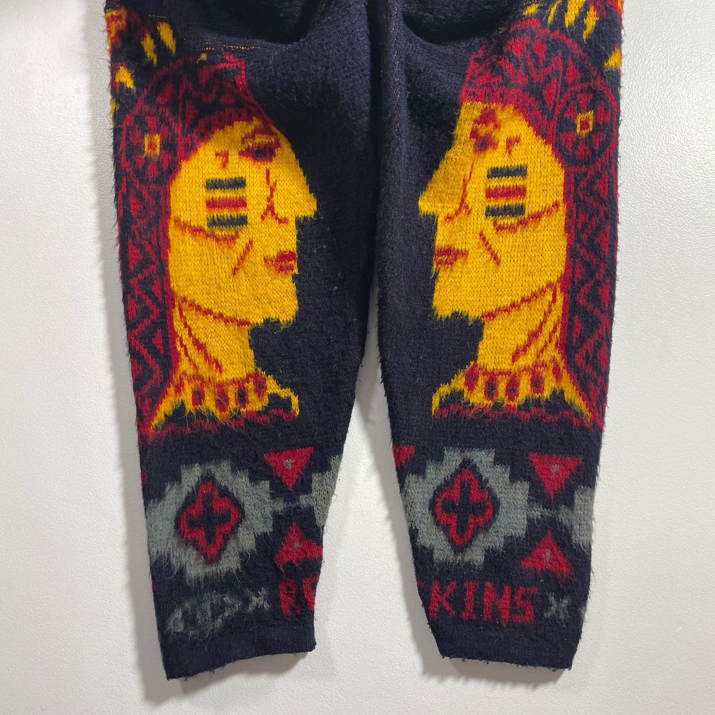 (L) Vintage RUMINAHUI RED SKINS Wool Knit Sweater / A1258K