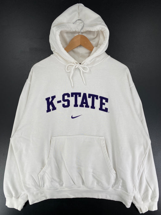 00' NIKE x K-STATE Size L Vintage College Hoodie Sweat Shirt / F1147S