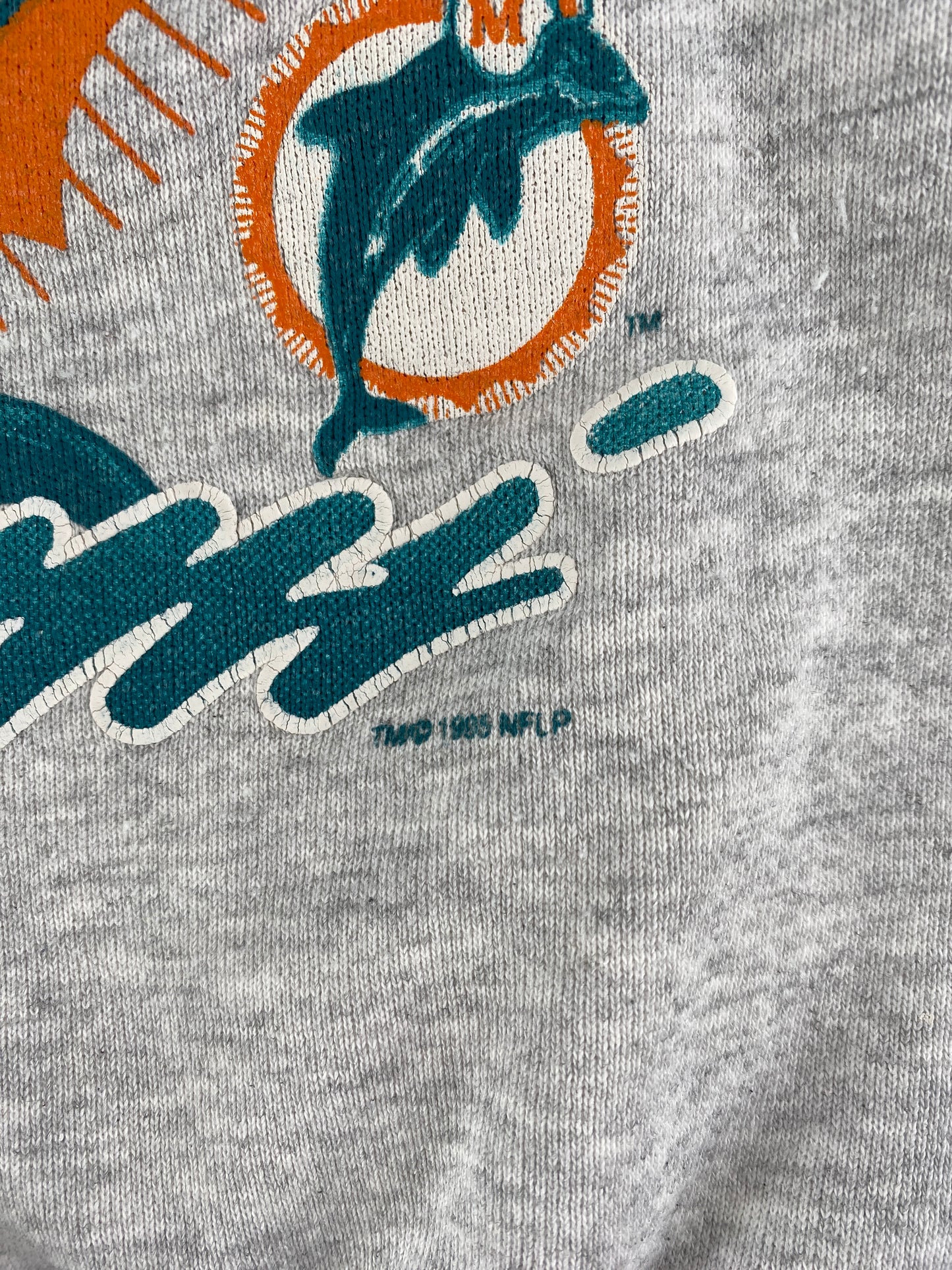 1995 MIAMI DOLPHINS Size Approx. L Vintage NFL Sweat-Shirt/ F6225S