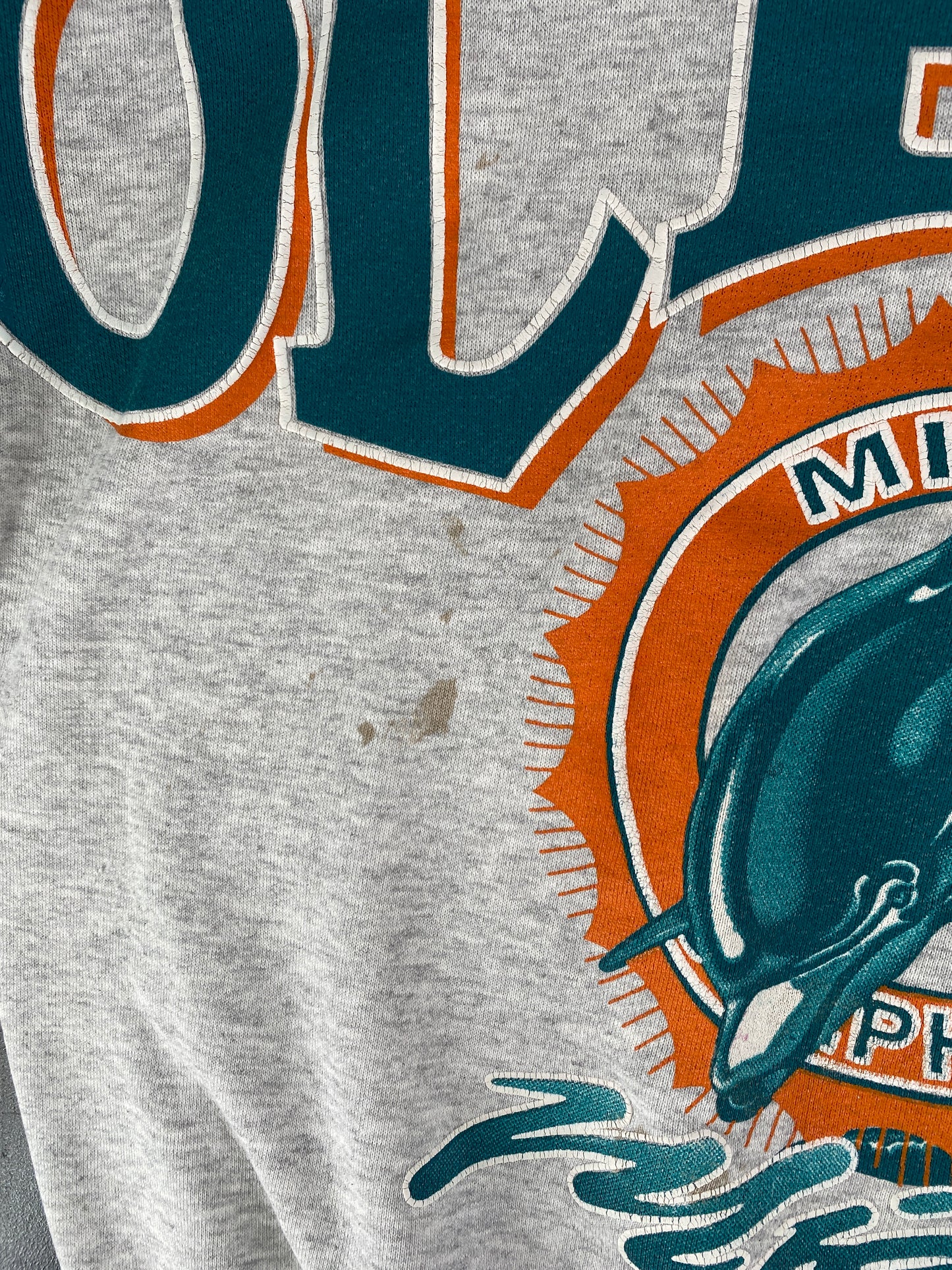 1995 MIAMI DOLPHINS Size Approx. L Vintage NFL Sweat-Shirt/ F6225S