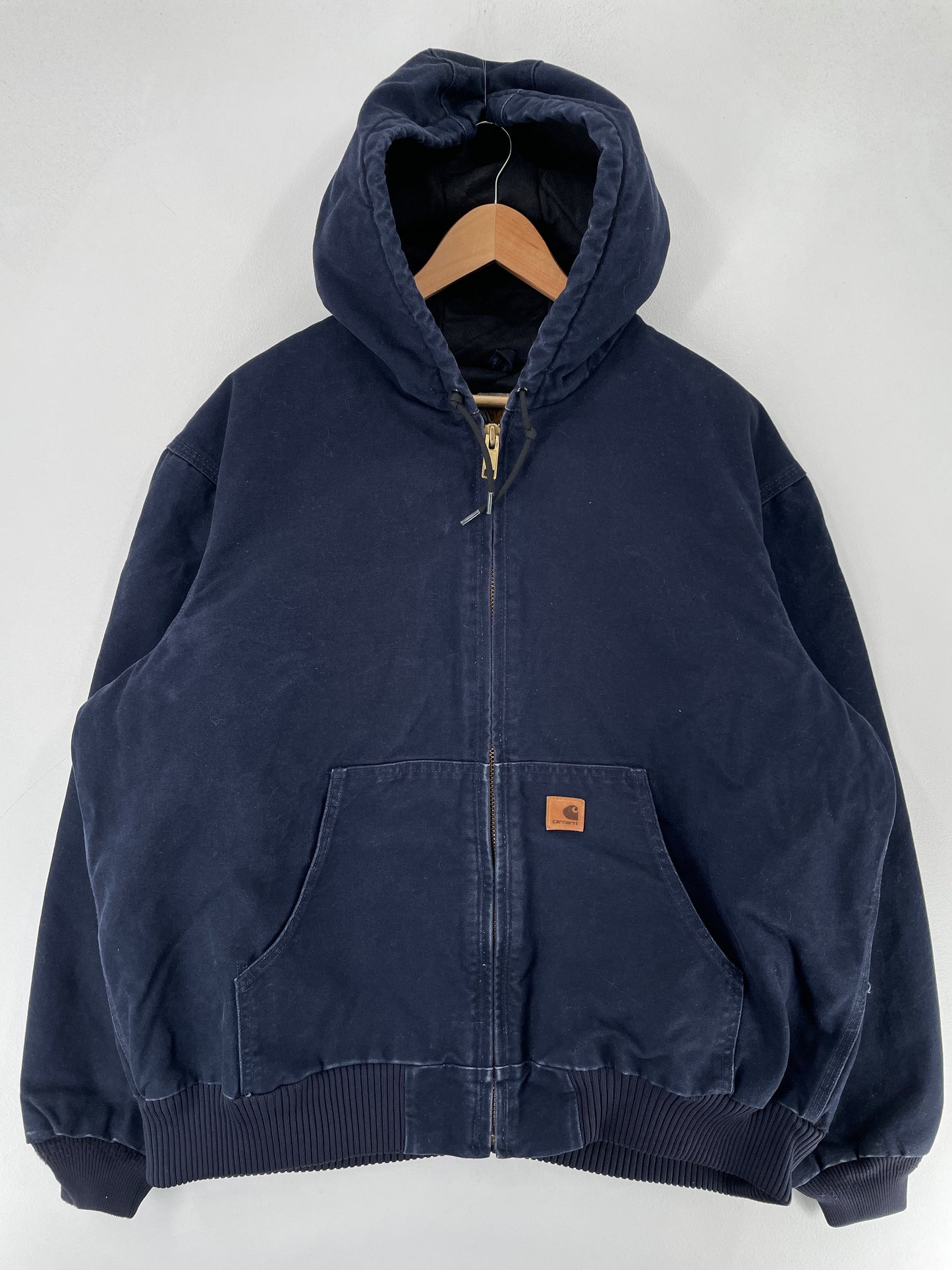 Vintage CARHARTT Size XL Zip-Up Hoodie Duck Jacket / G62J