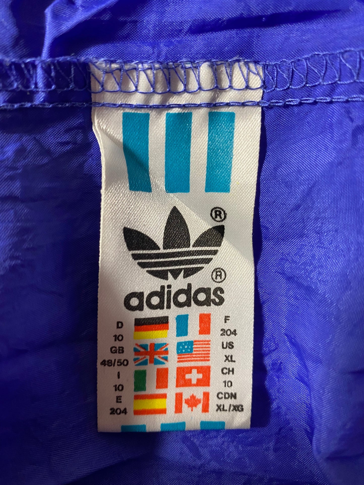 90’s ADIDAS Size XL Vintage Nylon-Jacket / G4842N