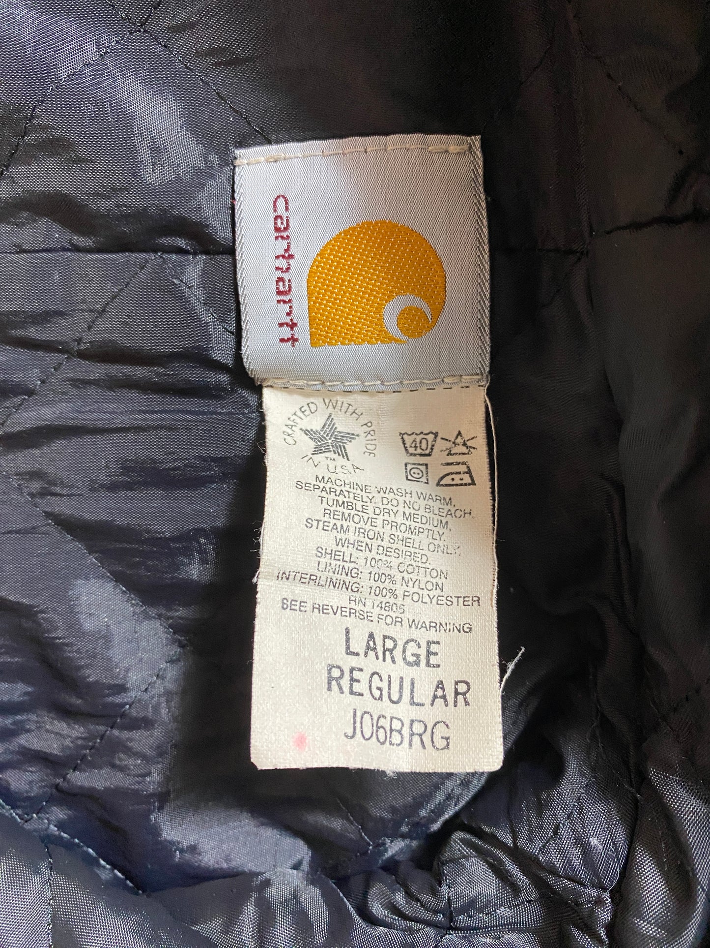 .90's CARHARTT Made in USA Size L Vintage Duck Jacket / G1359J