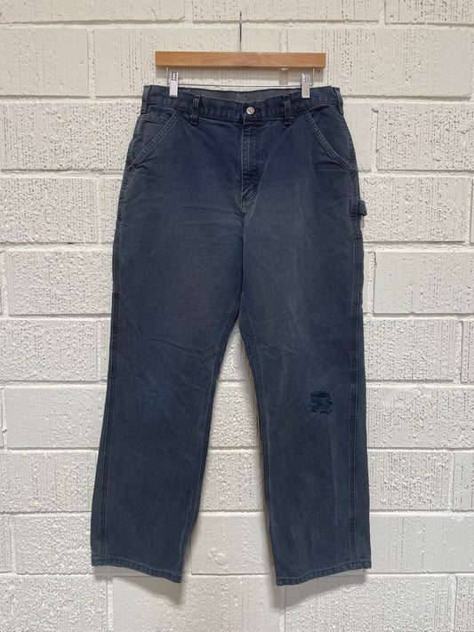 (W33xL30) Vintage CARHARTT Distressed Style Duck Pants / A1163P