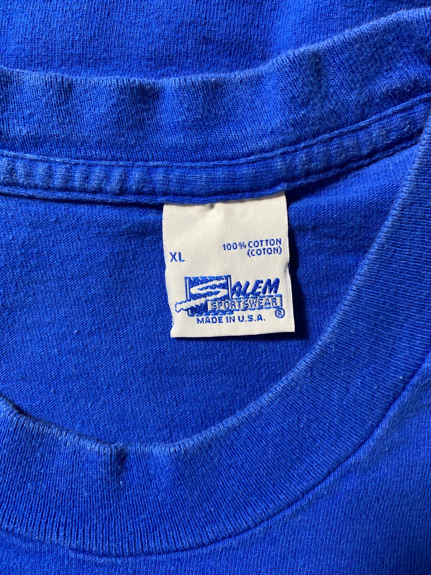 90's SALEM x KANSAS JAYHWAKS made in USA Size XL Vintage MLB T-shirt / F1231T