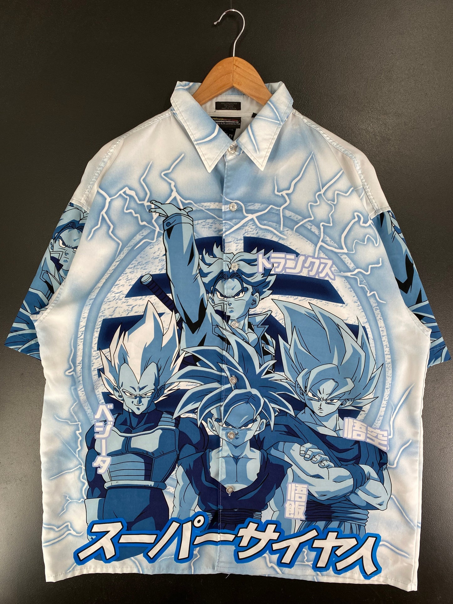 2002 DRAGON BALL Z Size XL Vintage Button down Shirt / F9888B